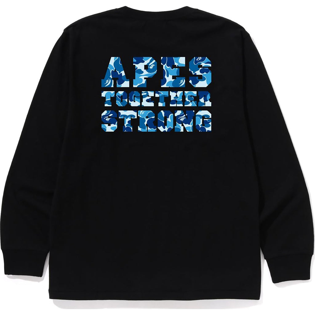 BAPE ABC CAMO COLLEGE ATS LS TEE MENS