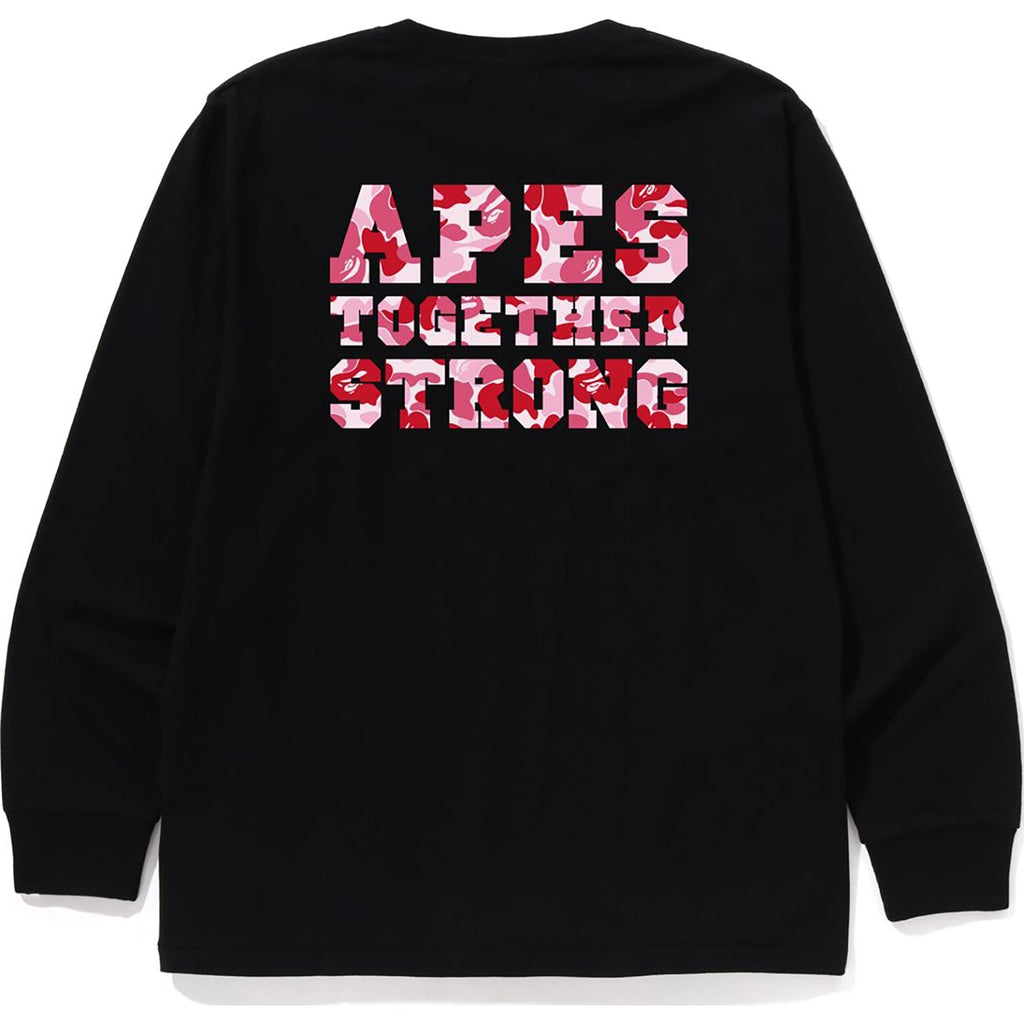 BAPE ABC CAMO COLLEGE ATS LS TEE MENS
