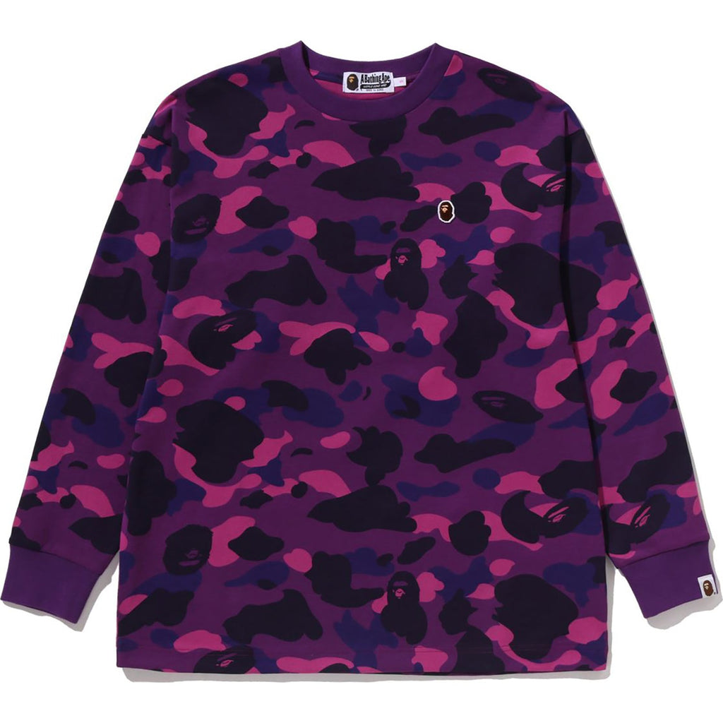 BAPE COLOR CAMO ONE POINT L/S TEE LADIES
