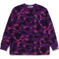 BAPE COLOR CAMO ONE POINT L/S TEE LADIES