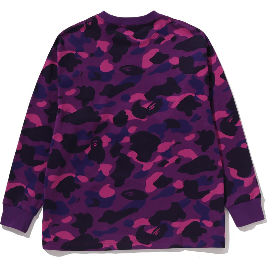 BAPE COLOR CAMO ONE POINT L/S TEE LADIES