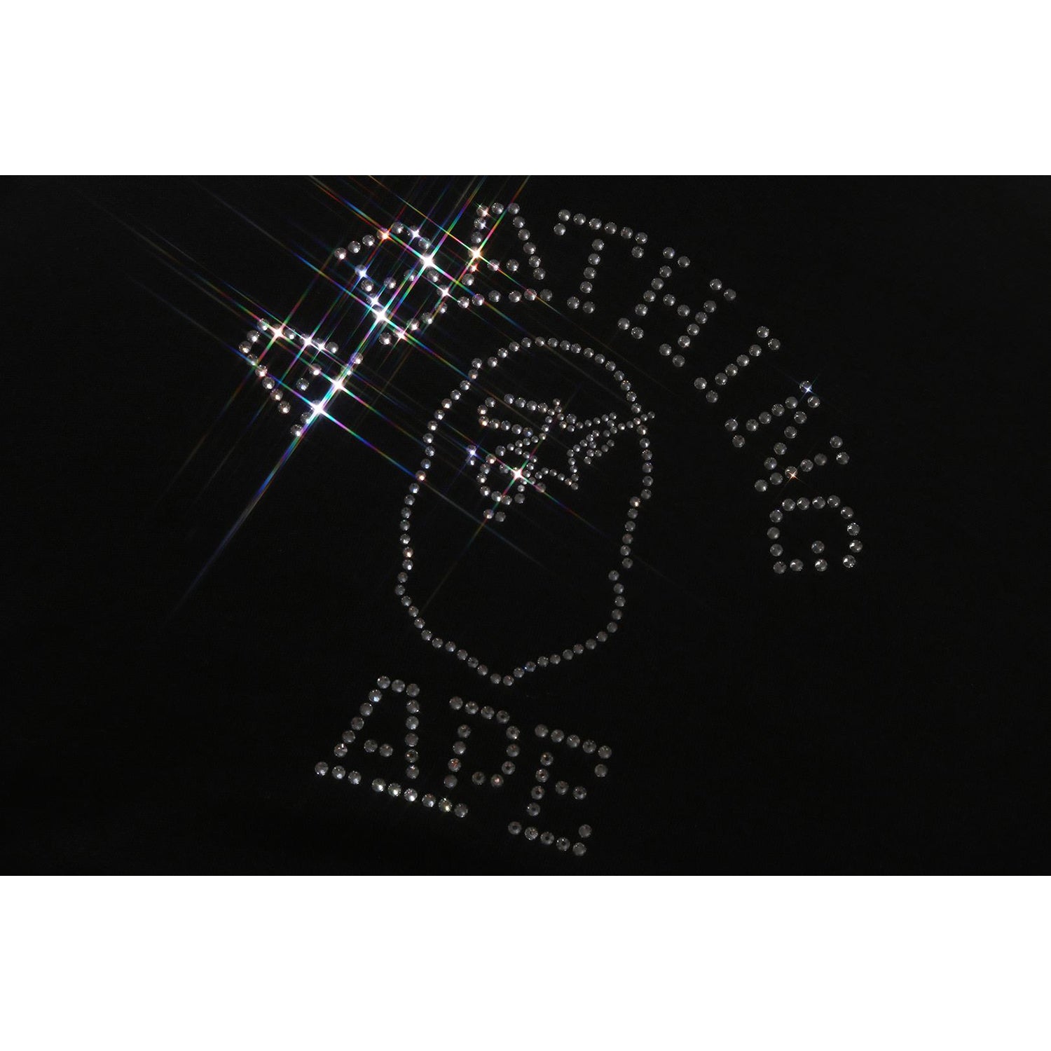 BAPE RHINESTONE COLLEGE PULLOVER HOODIE MENS