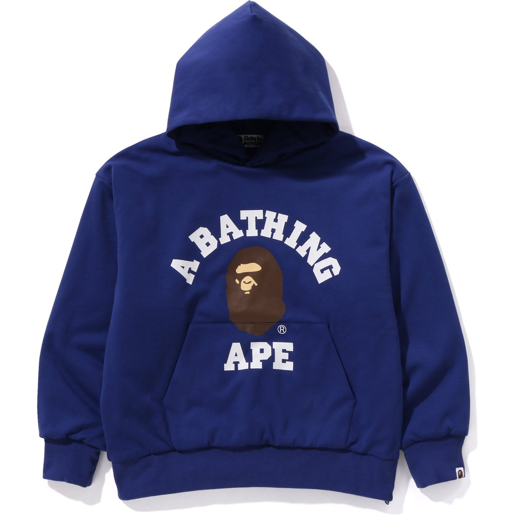BAPE COLLEGE PUFFY RELAXED FIT PULLOVER HOODIE MENS