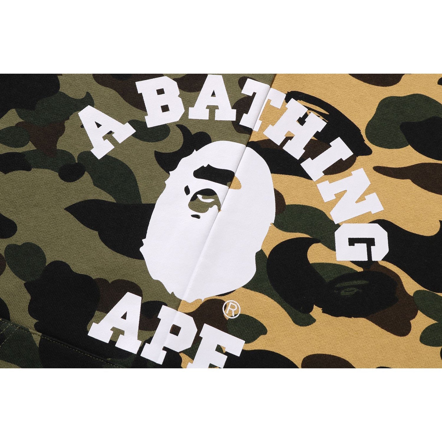 BAPE 1ST CAMO SEPARATE PULLOVER HOODIE MENS