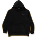 BAPE 1ST CAMO BLOCKING RAW EDGE RELAXED FIT PULLOVER HOODIE MENS