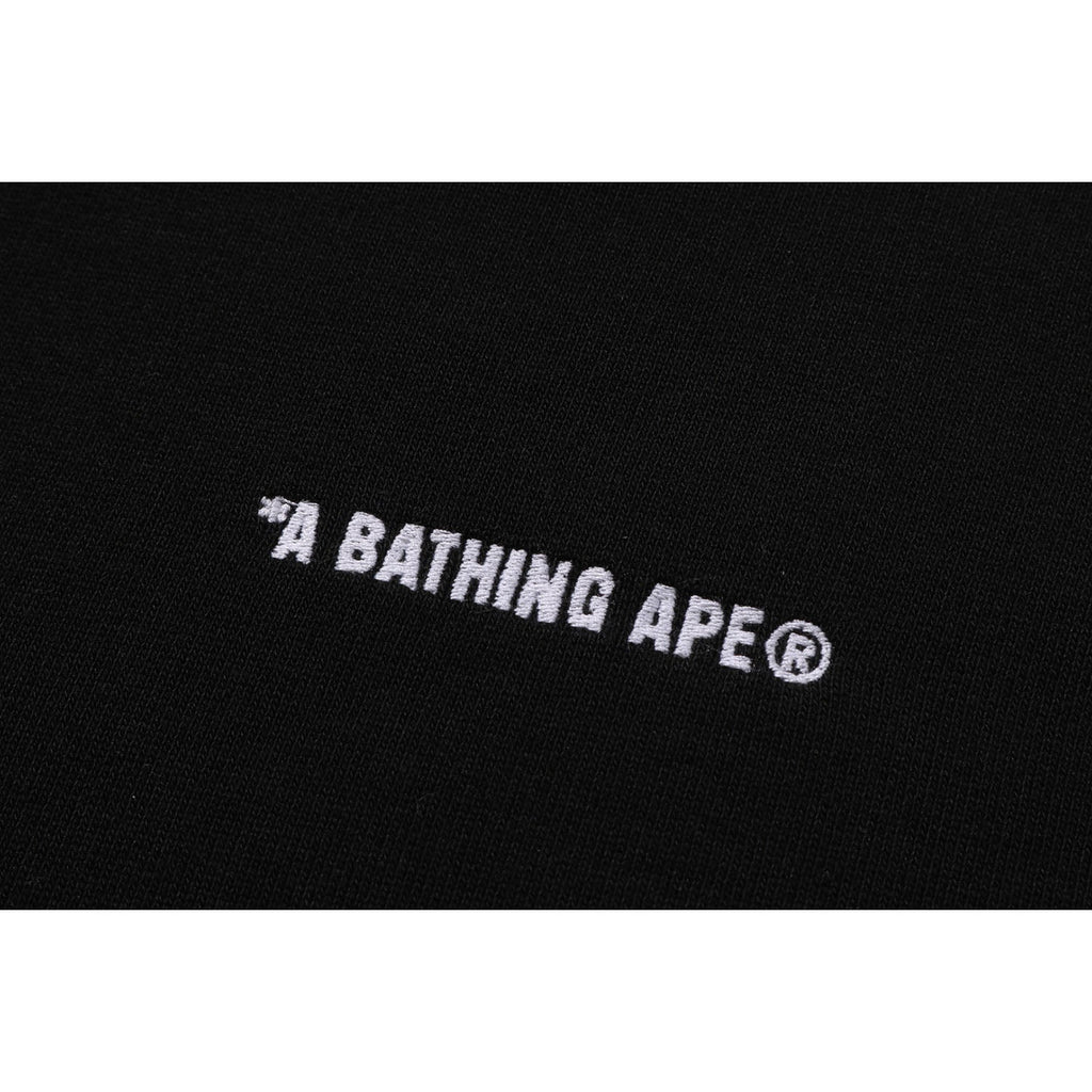 BAPE 1ST CAMO BLOCKING RAW EDGE RELAXED FIT PULLOVER HOODIE MENS