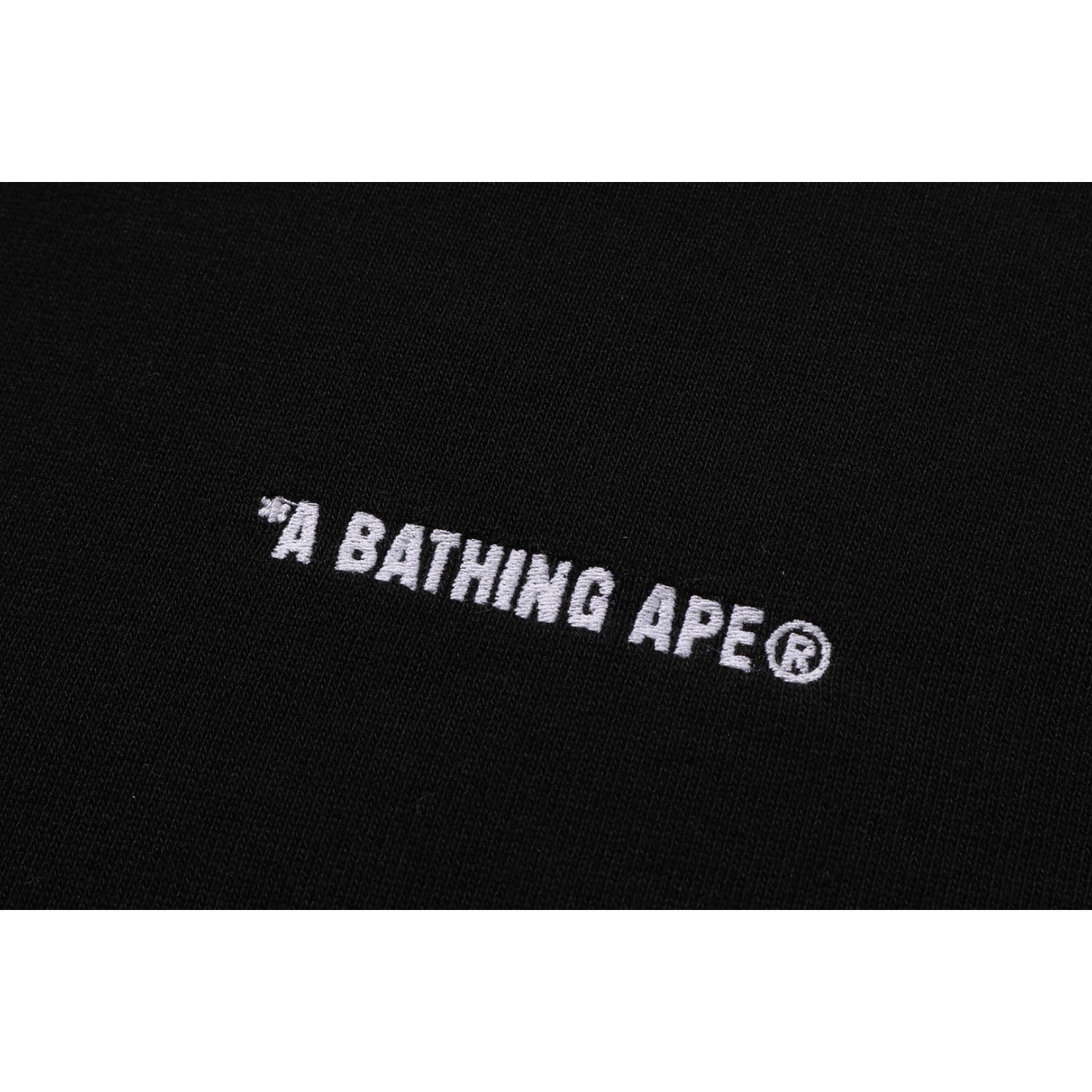BAPE 1ST CAMO BLOCKING RAW EDGE RELAXED FIT PULLOVER HOODIE MENS