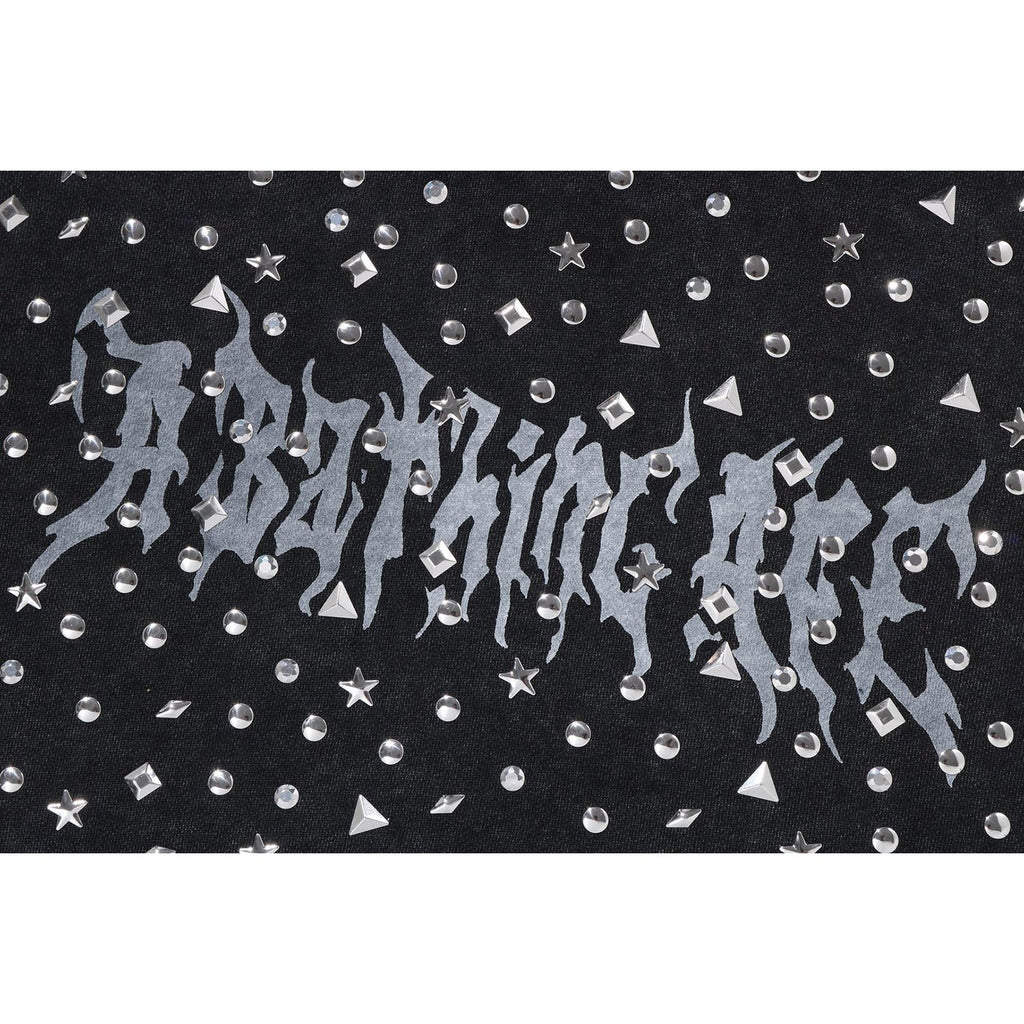 BAPE STUDDED LOGO RELAXED FIT PULLOVER HOODIE MENS