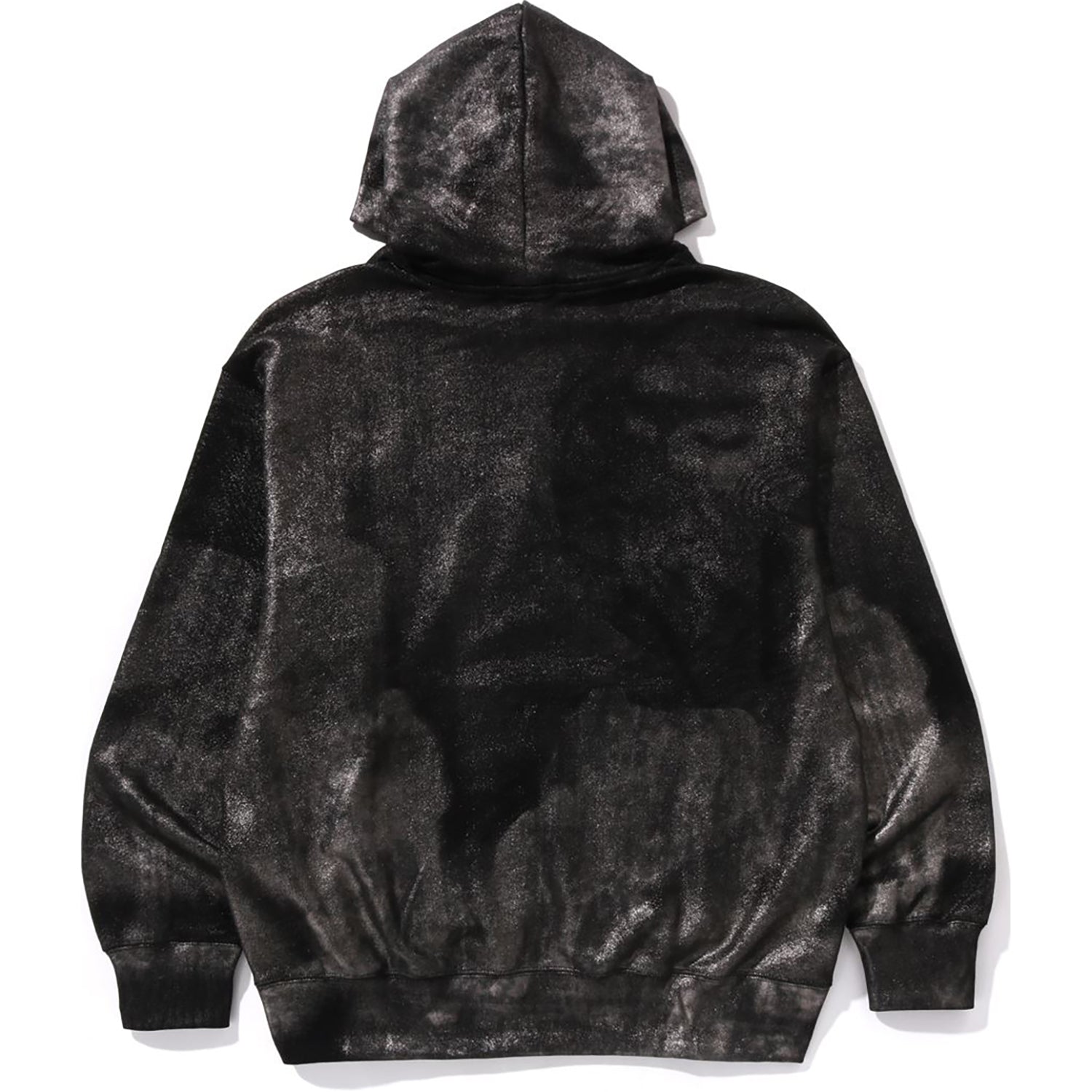BAPE COATED EMBOSS LOGO RELAXED FIT PULLOVER HOODIE MENS