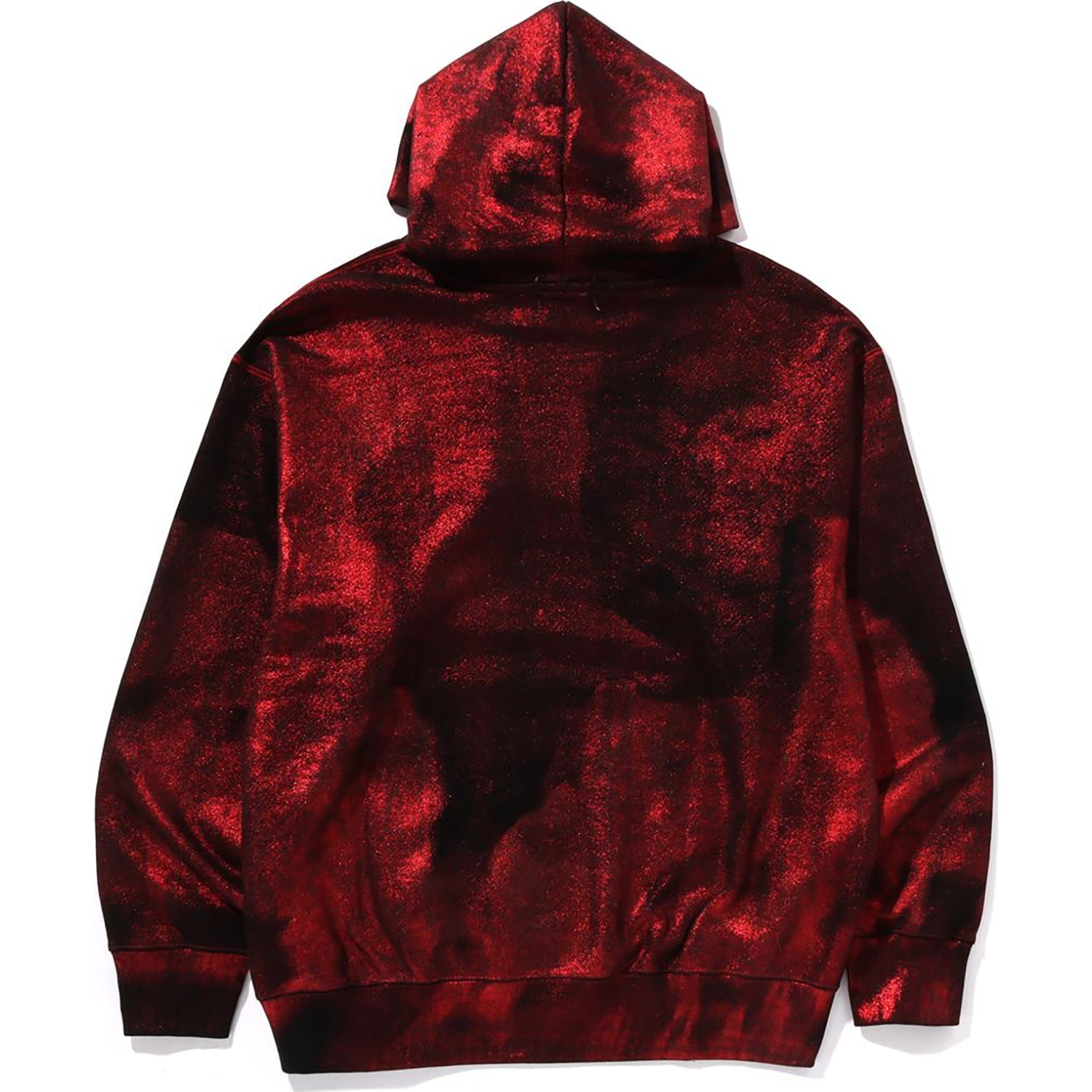 BAPE COATED EMBOSS LOGO RELAXED FIT PULLOVER HOODIE MENS