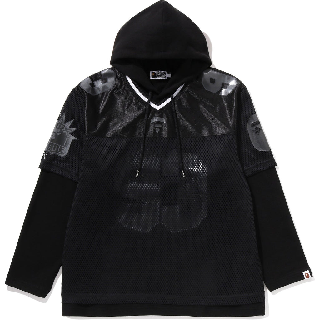 BAPE US BLACK FRIDAY MESH LAYERED RELAXED FIT PULLOVER HOODIE MENS