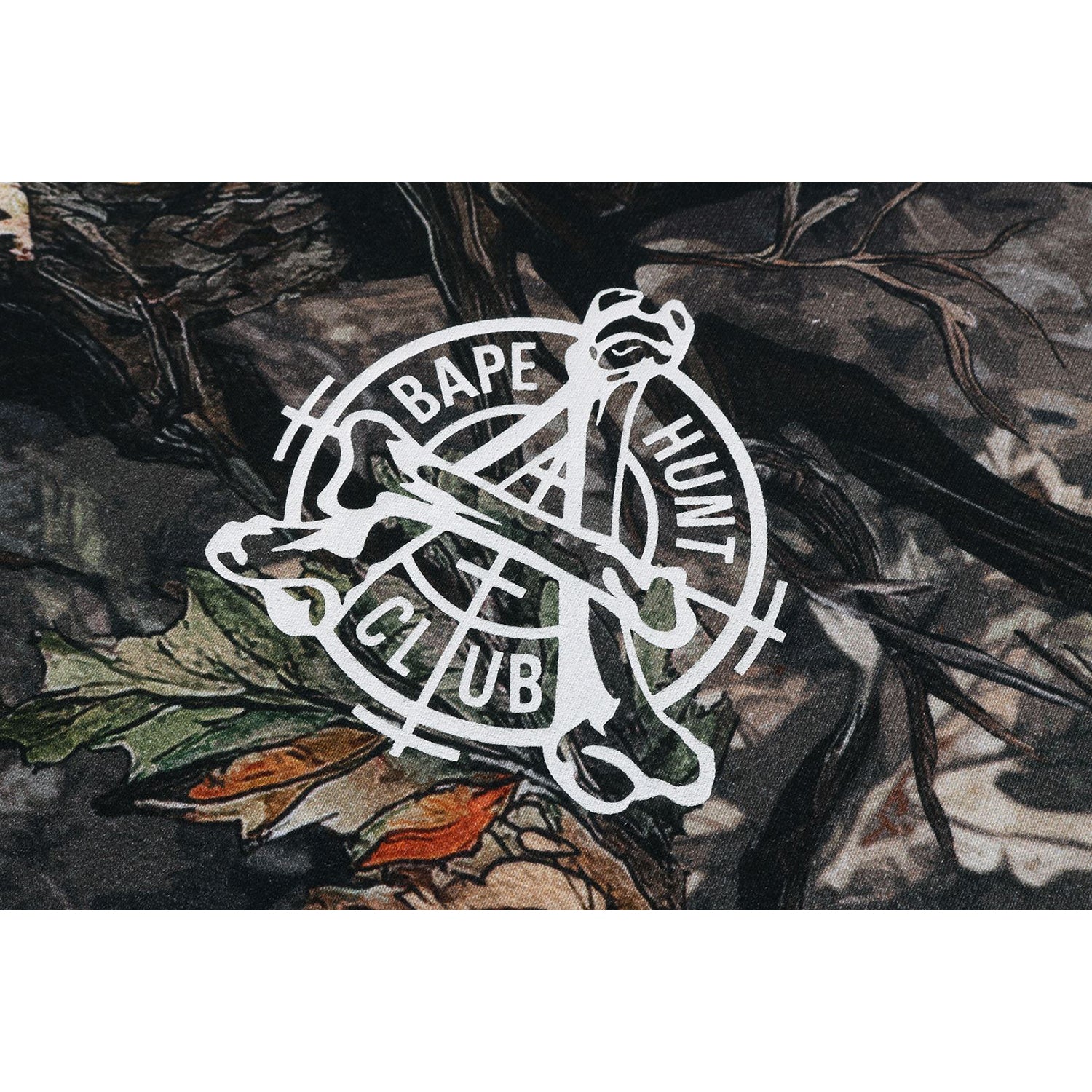 BAPE TREE EDGE CAMO LAYERED PULLOVER HOODIE MENS