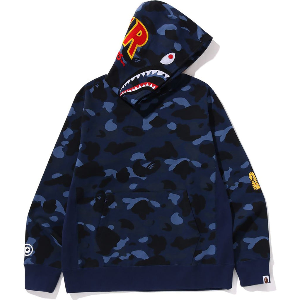 BAPE COLOR CAMO 2ND SHARK PULLOVER HOODIE MENS
