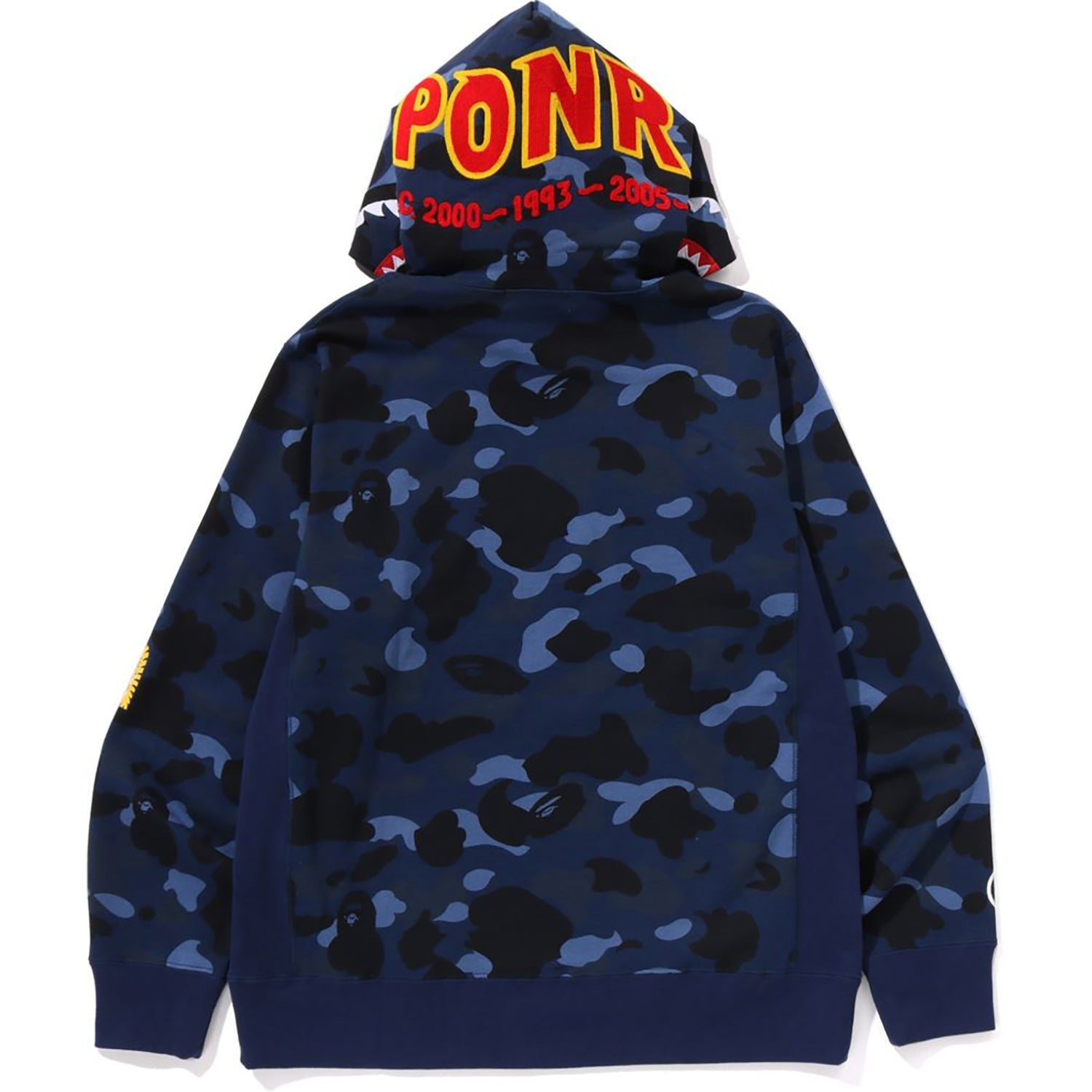 BAPE COLOR CAMO 2ND SHARK PULLOVER HOODIE MENS