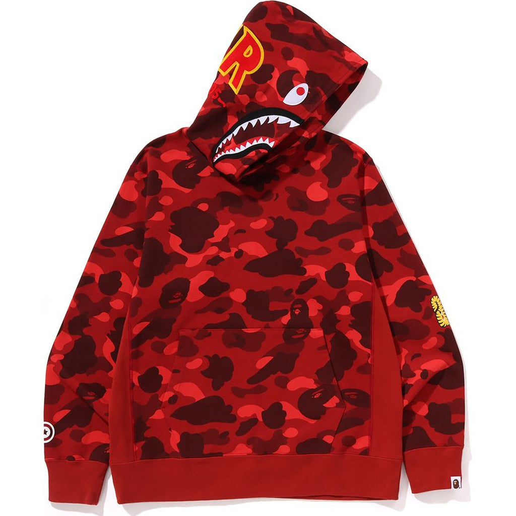 BAPE COLOR CAMO 2ND SHARK PULLOVER HOODIE MENS