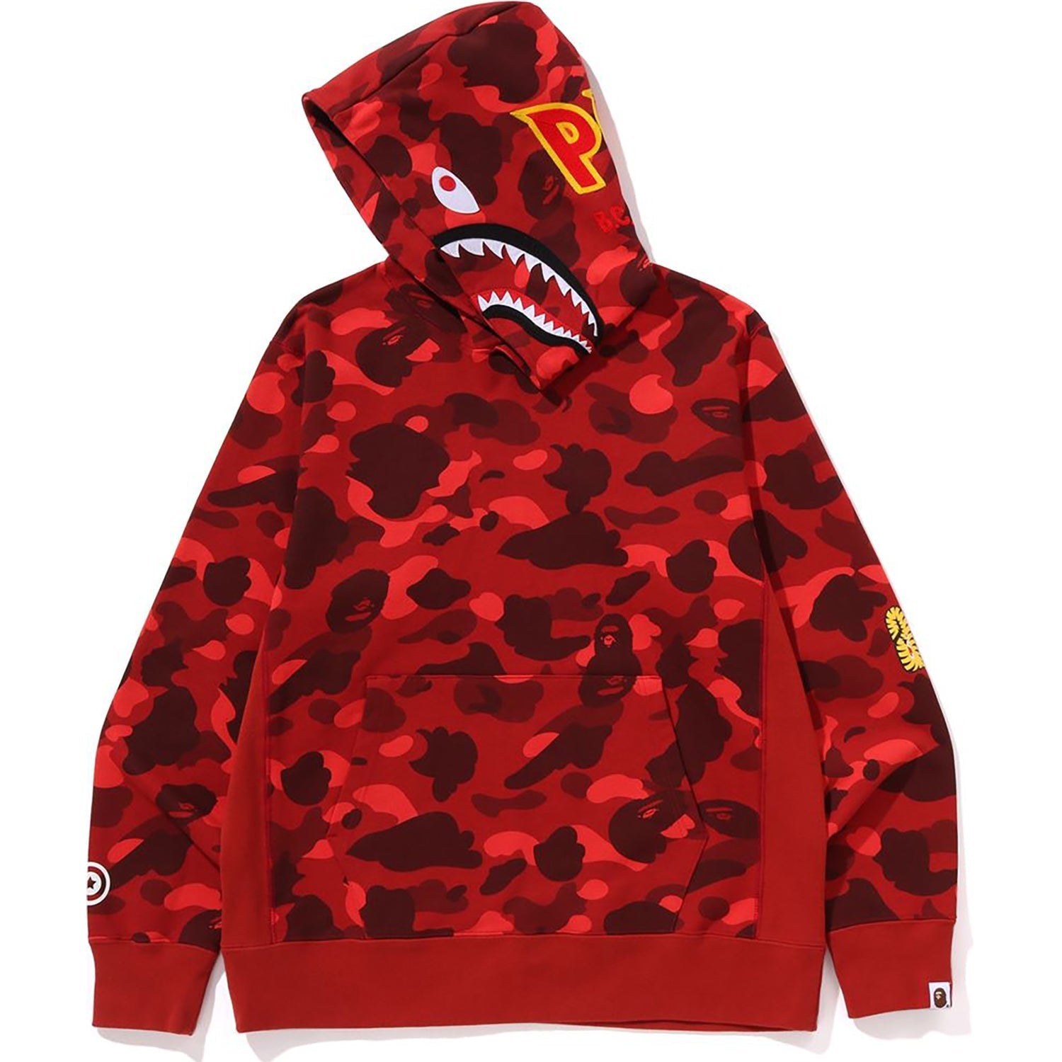 BAPE COLOR CAMO 2ND SHARK PULLOVER HOODIE MENS