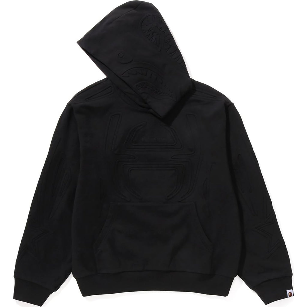 BAPE PADDED SHARK CROPPED FIT PULLOVER HOODIE MENS