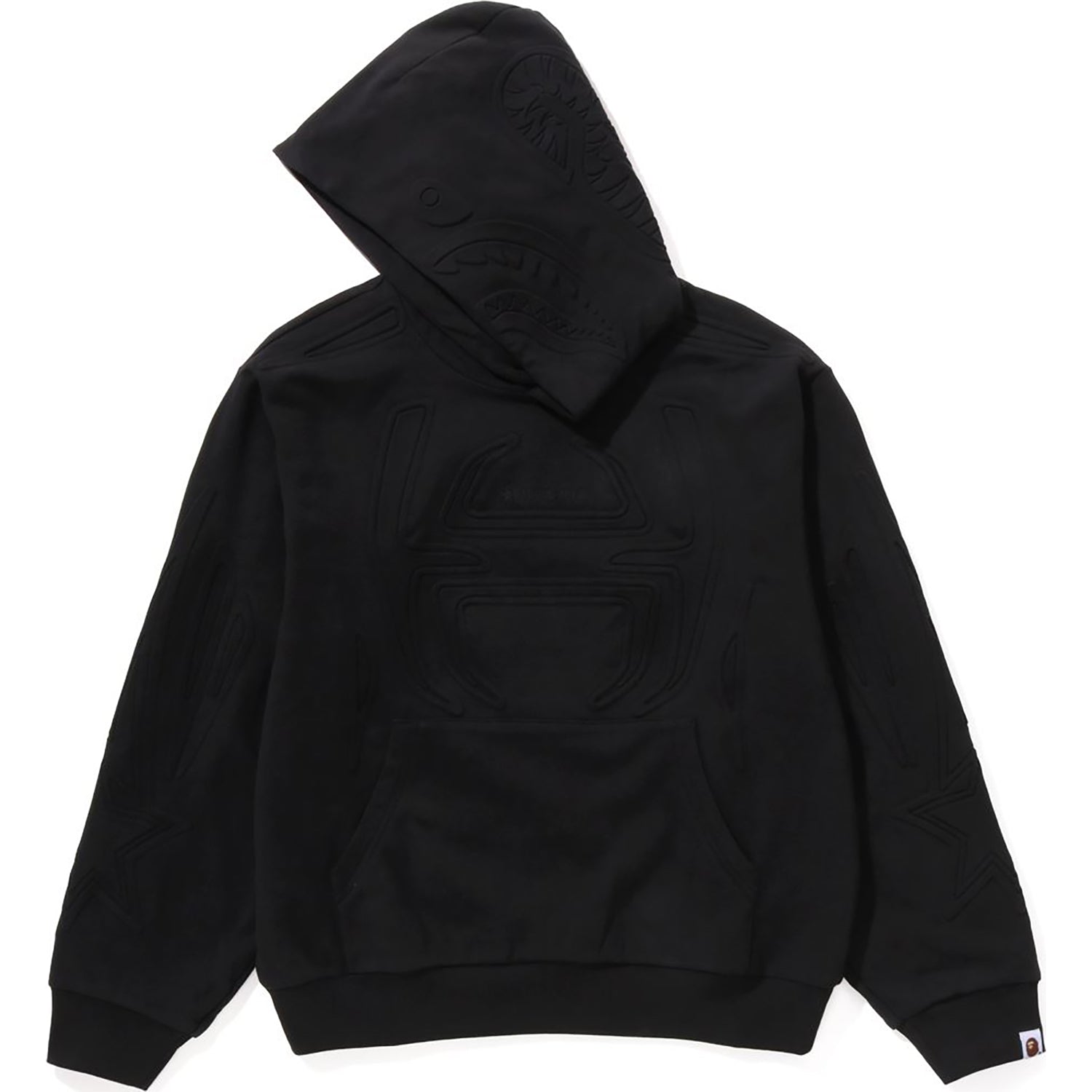 BAPE PADDED SHARK CROPPED FIT PULLOVER HOODIE MENS