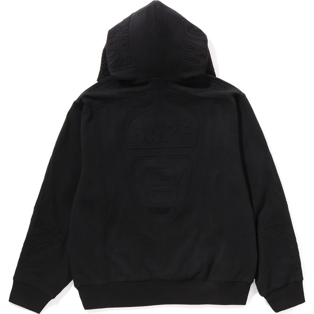 BAPE PADDED SHARK CROPPED FIT PULLOVER HOODIE MENS