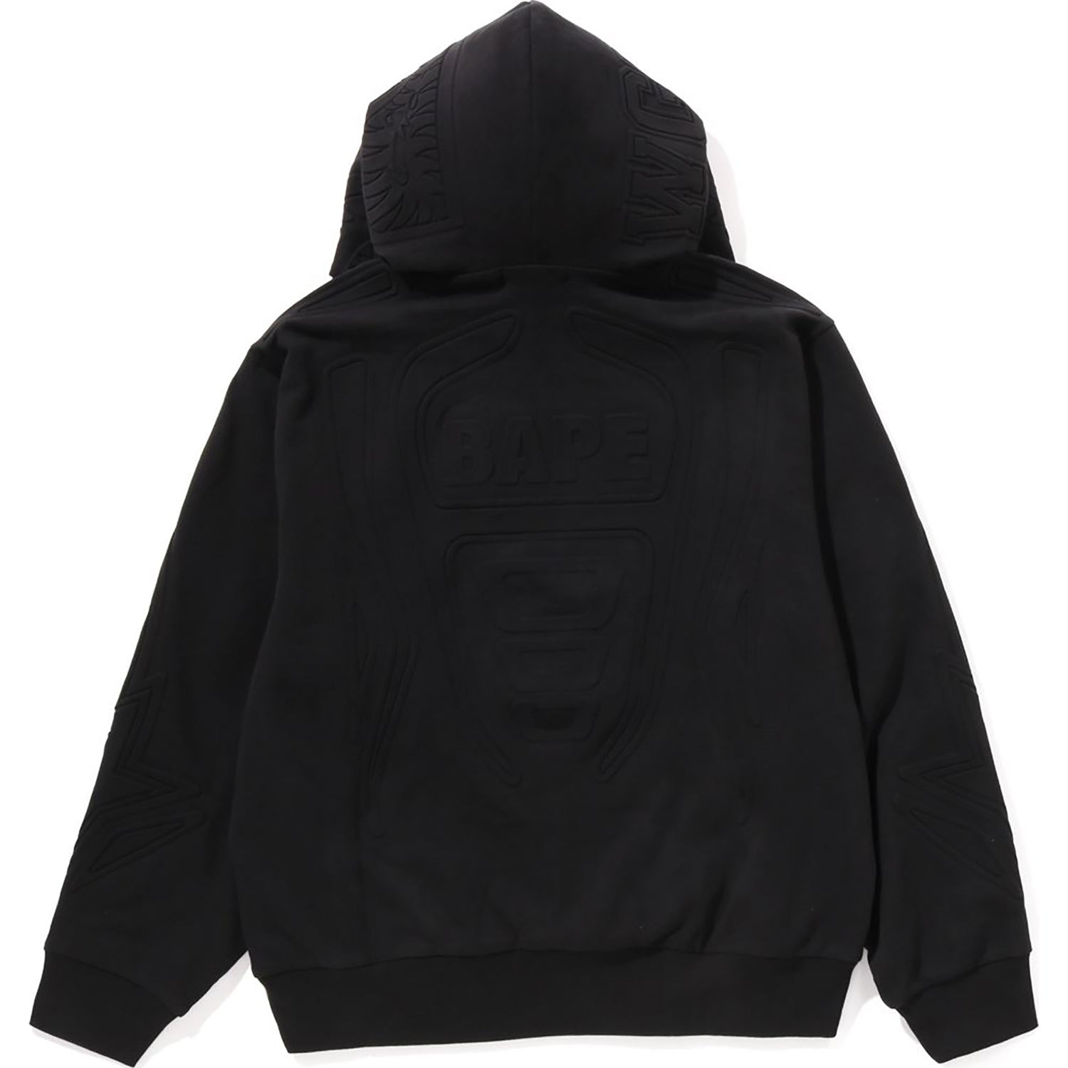 BAPE PADDED SHARK CROPPED FIT PULLOVER HOODIE MENS