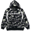 BAPE SCREEN CAMO FOOTBALL LOGO RELAXED FIT PULLOVER HOODIE MENS