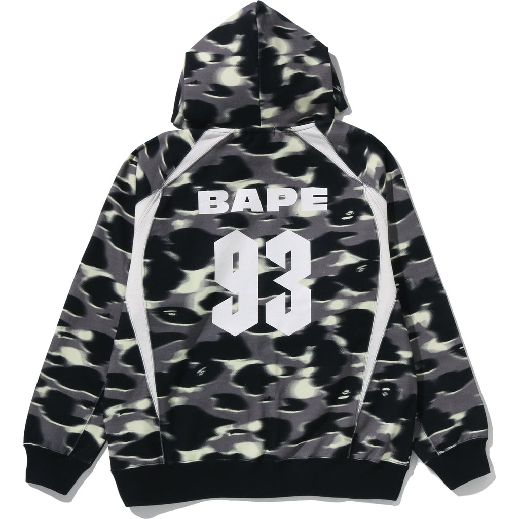 BAPE SCREEN CAMO FOOTBALL LOGO RELAXED FIT PULLOVER HOODIE MENS