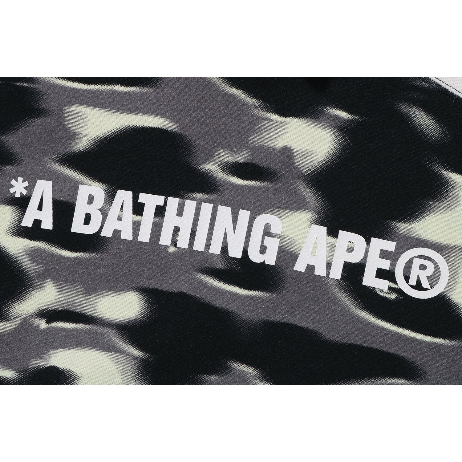 BAPE SCREEN CAMO FOOTBALL LOGO RELAXED FIT PULLOVER HOODIE MENS
