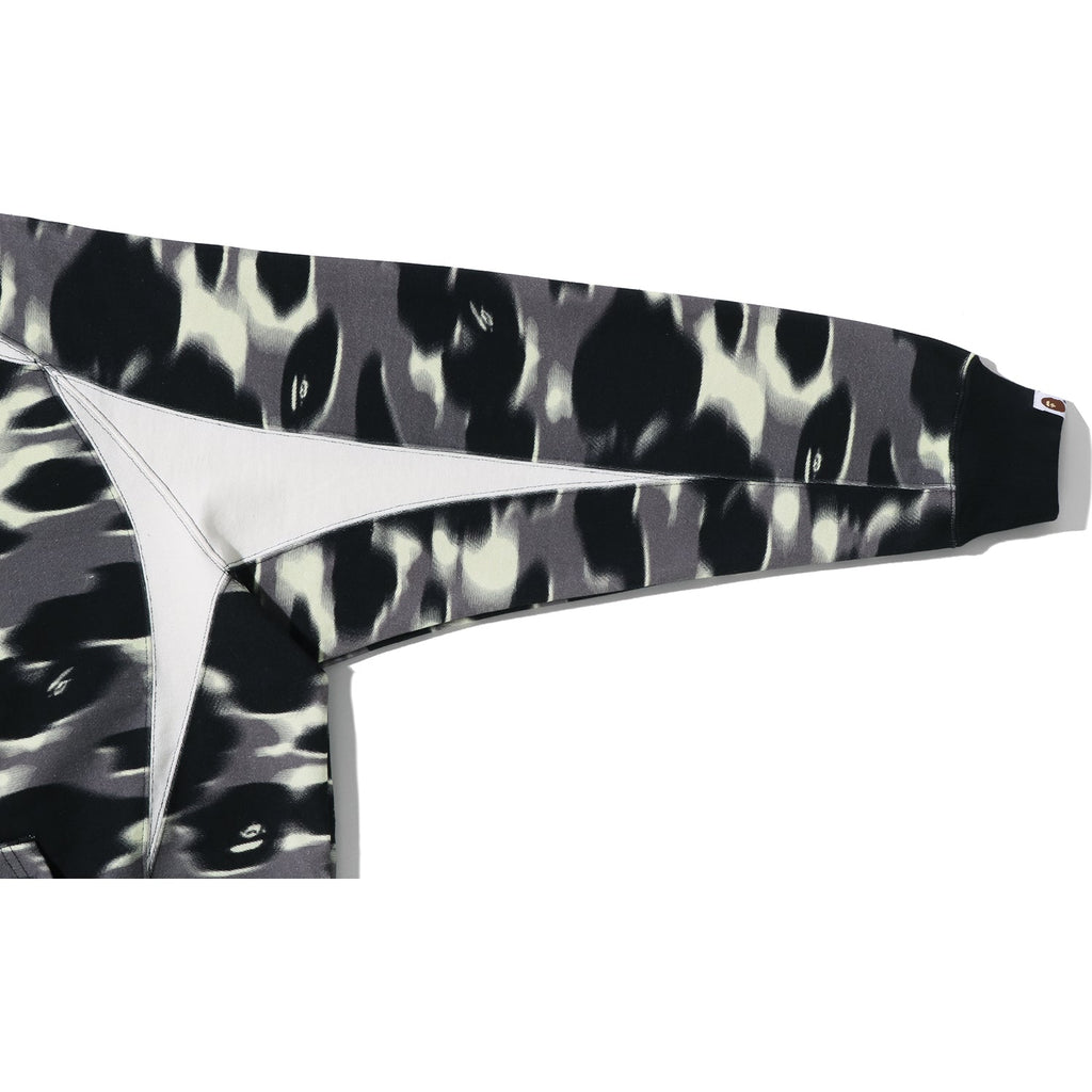 BAPE SCREEN CAMO FOOTBALL LOGO RELAXED FIT PULLOVER HOODIE MENS