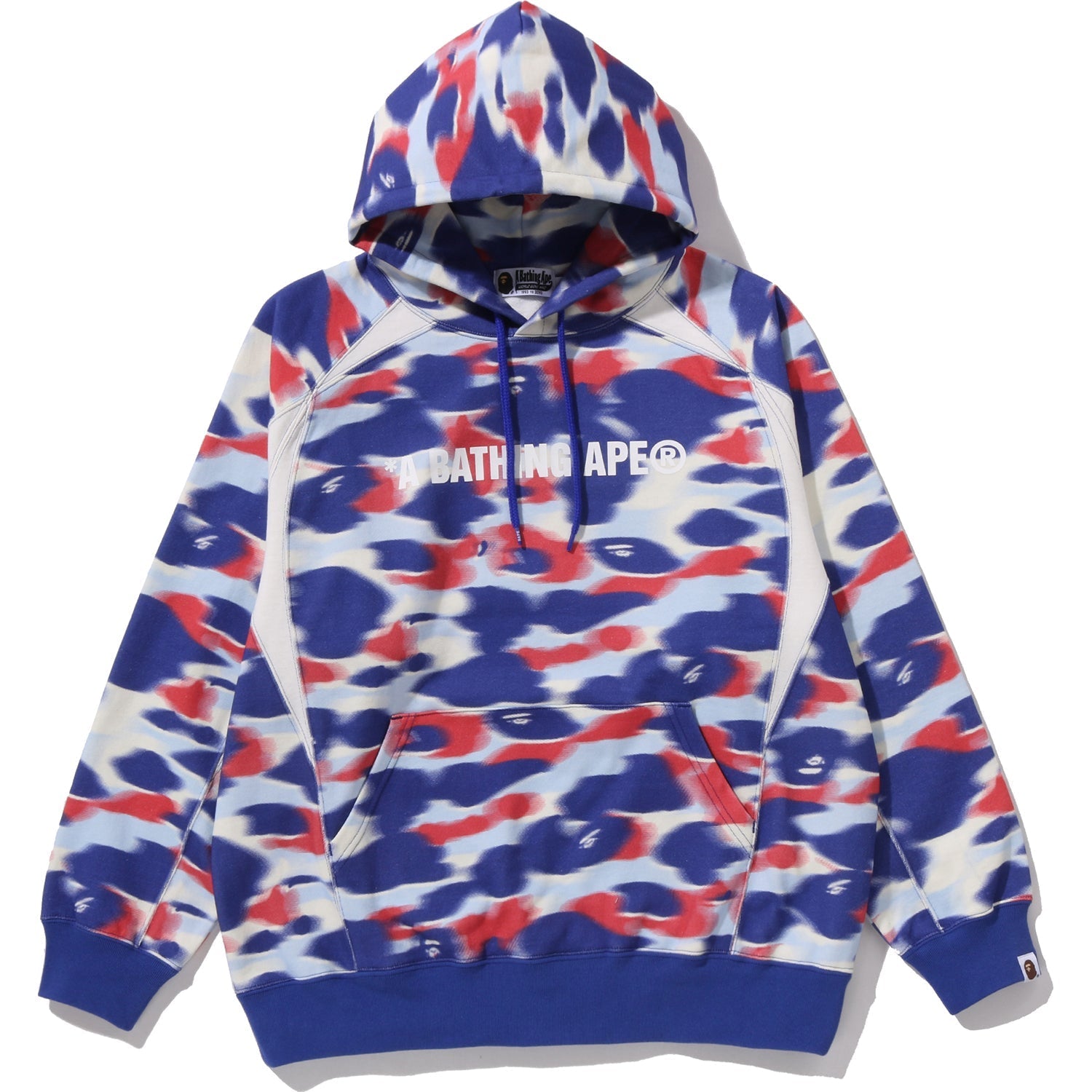 BAPE SCREEN CAMO FOOTBALL LOGO RELAXED FIT PULLOVER HOODIE MENS