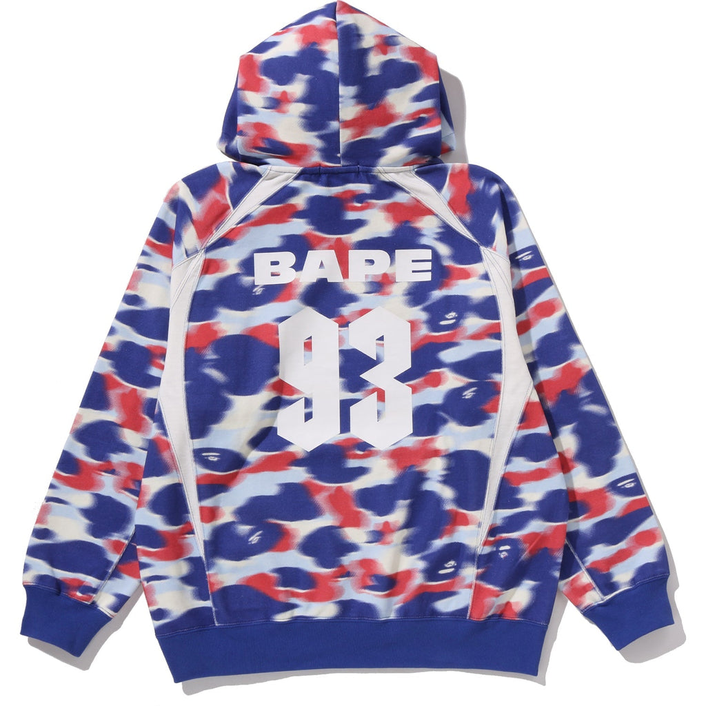 BAPE SCREEN CAMO FOOTBALL LOGO RELAXED FIT PULLOVER HOODIE MENS