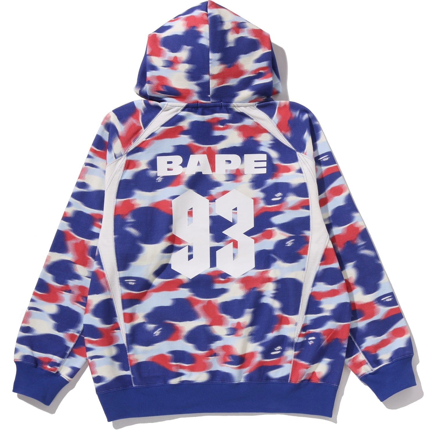 BAPE SCREEN CAMO FOOTBALL LOGO RELAXED FIT PULLOVER HOODIE MENS