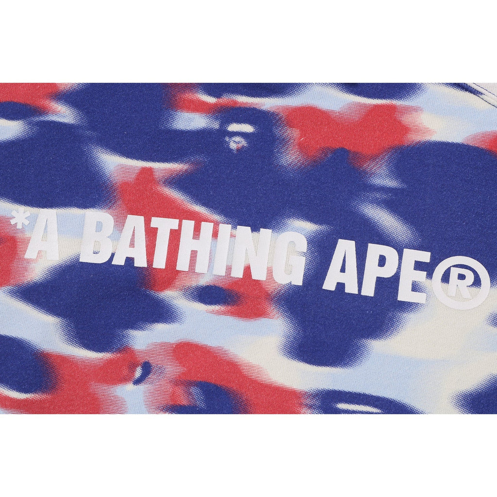 BAPE SCREEN CAMO FOOTBALL LOGO RELAXED FIT PULLOVER HOODIE MENS