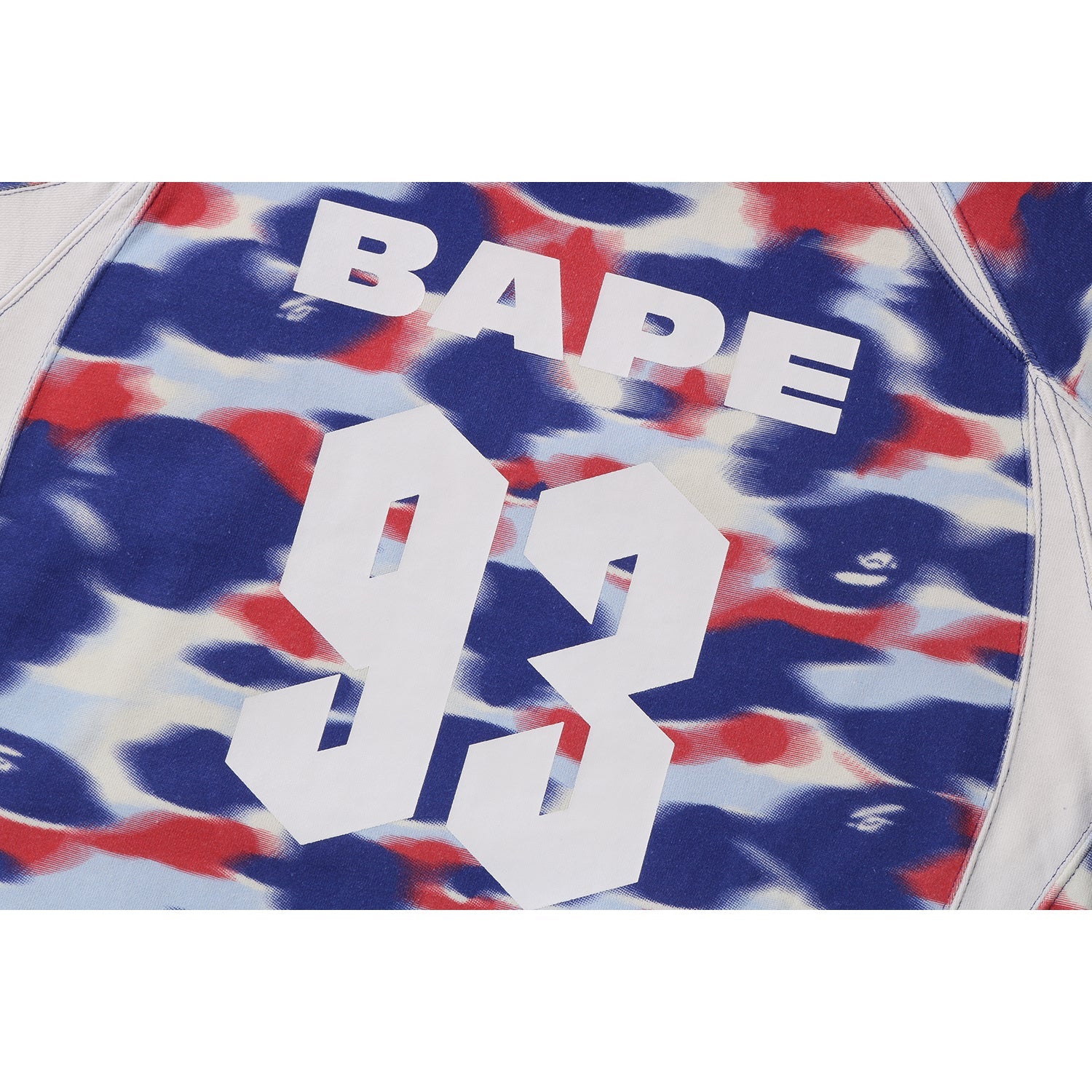 BAPE SCREEN CAMO FOOTBALL LOGO RELAXED FIT PULLOVER HOODIE MENS