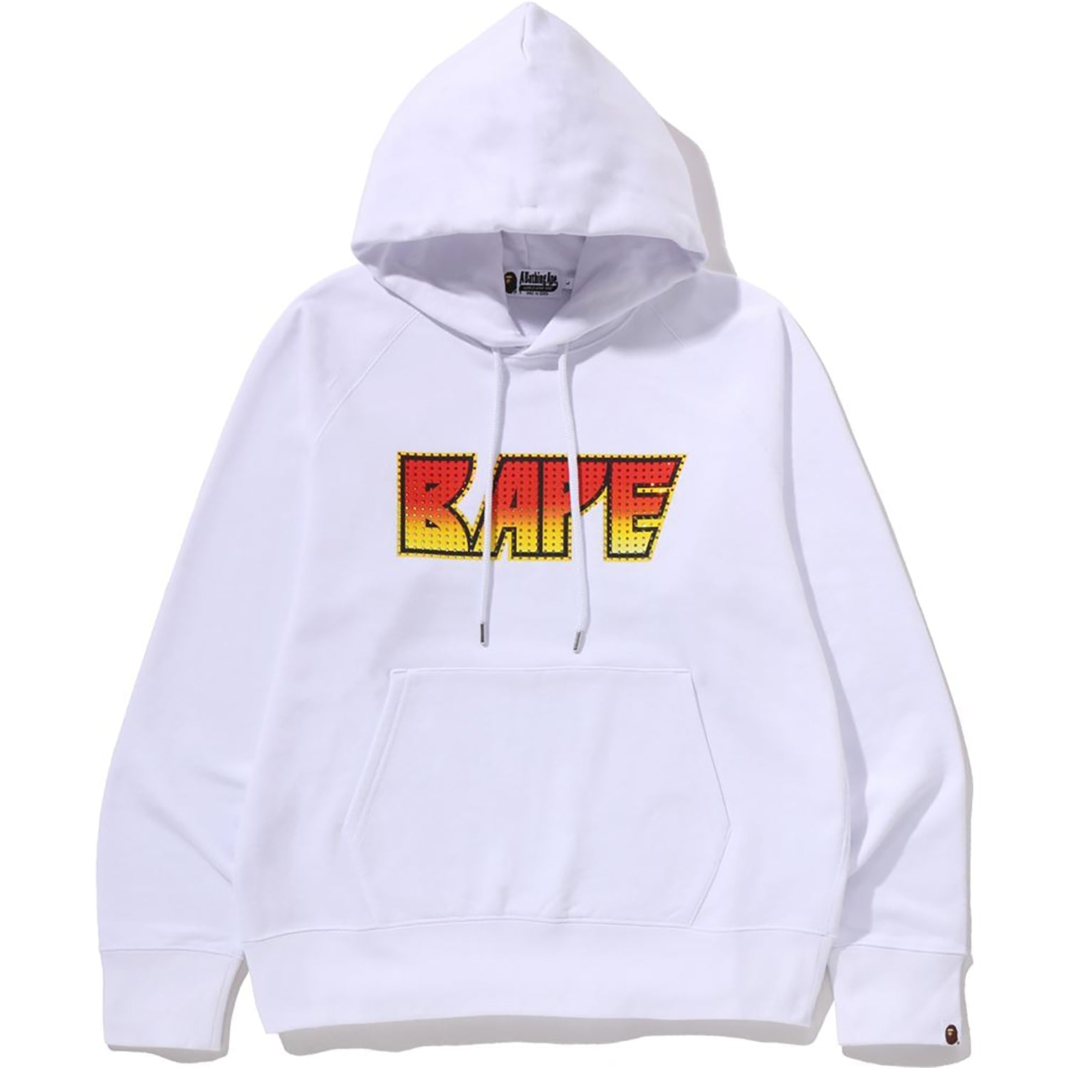 BAPE RHINESTONE LOGO REGULAR FIT PULLOVER HOODIE MENS