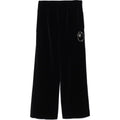 BAPE CRYSTAL STONE APE HEAD VELOUR WIDE PANTS LADIES