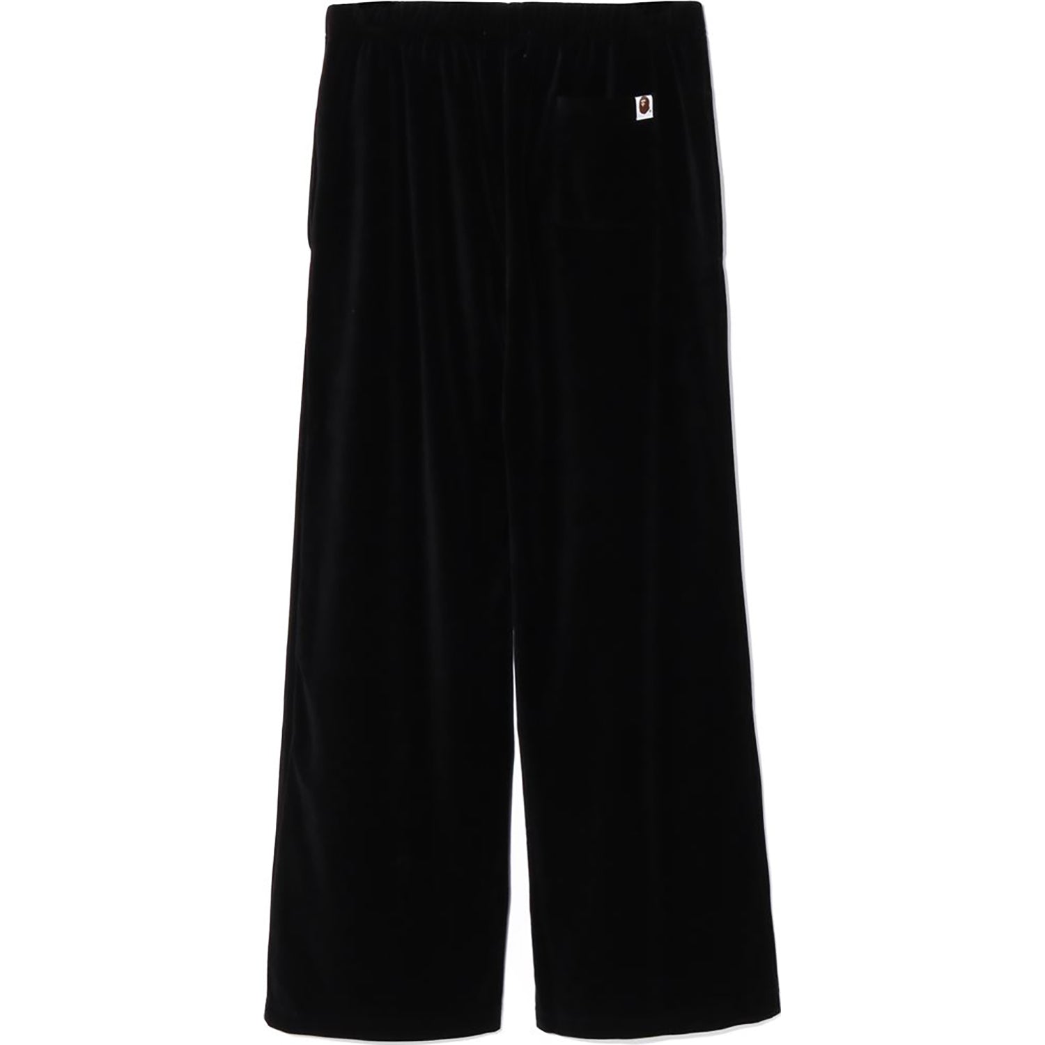 BAPE CRYSTAL STONE APE HEAD VELOUR WIDE PANTS LADIES