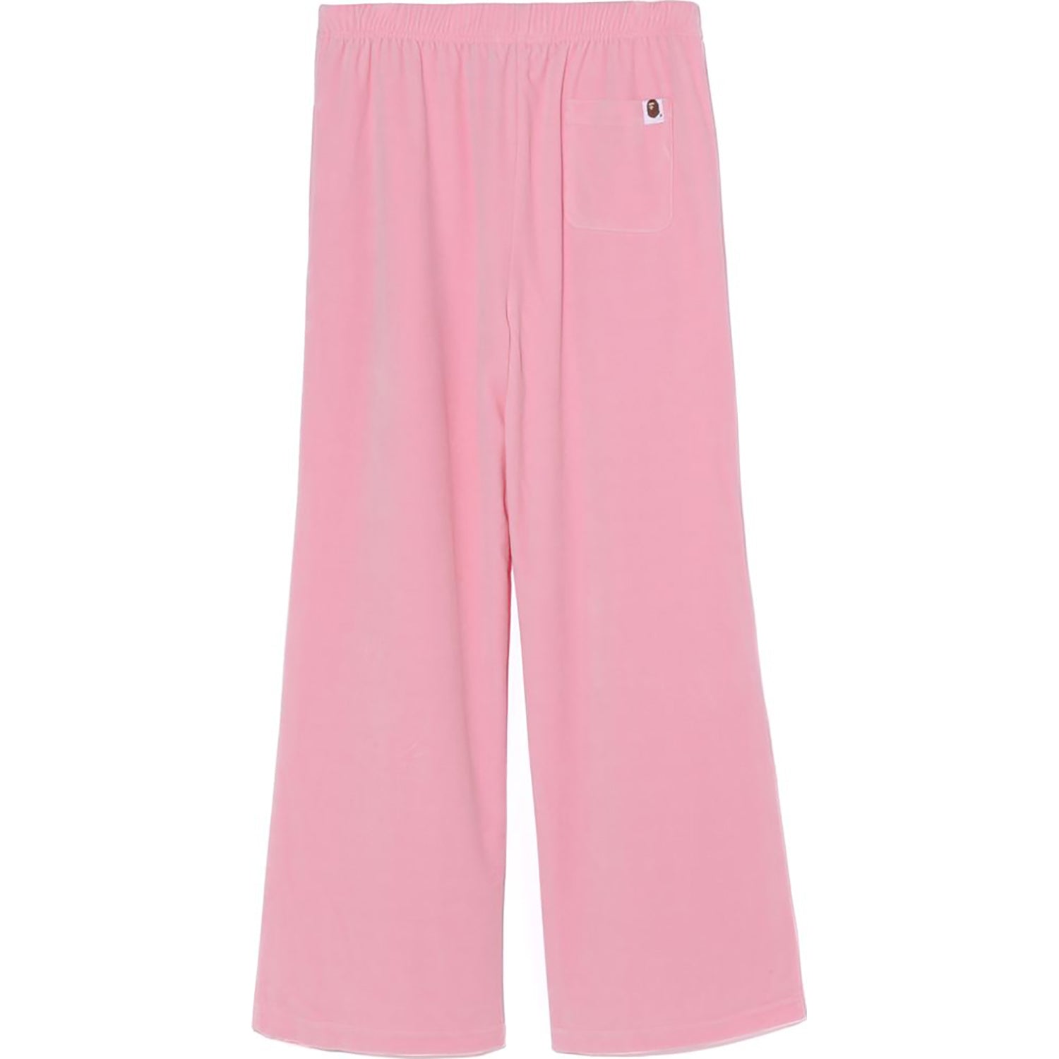 BAPE CRYSTAL STONE APE HEAD VELOUR WIDE PANTS LADIES
