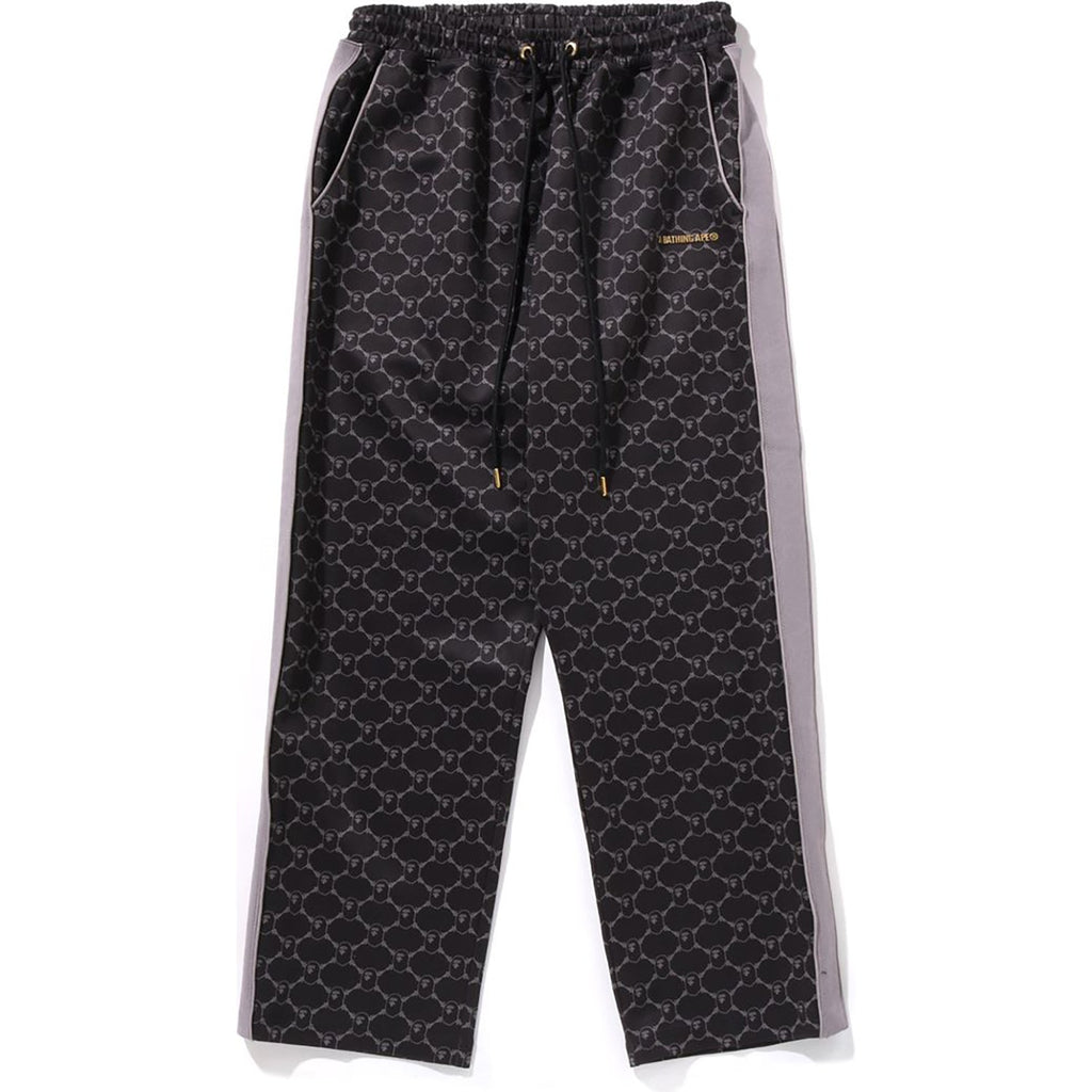 BAPE COLLEGE MONOGRAM RELAXED FIT PANTS MENS