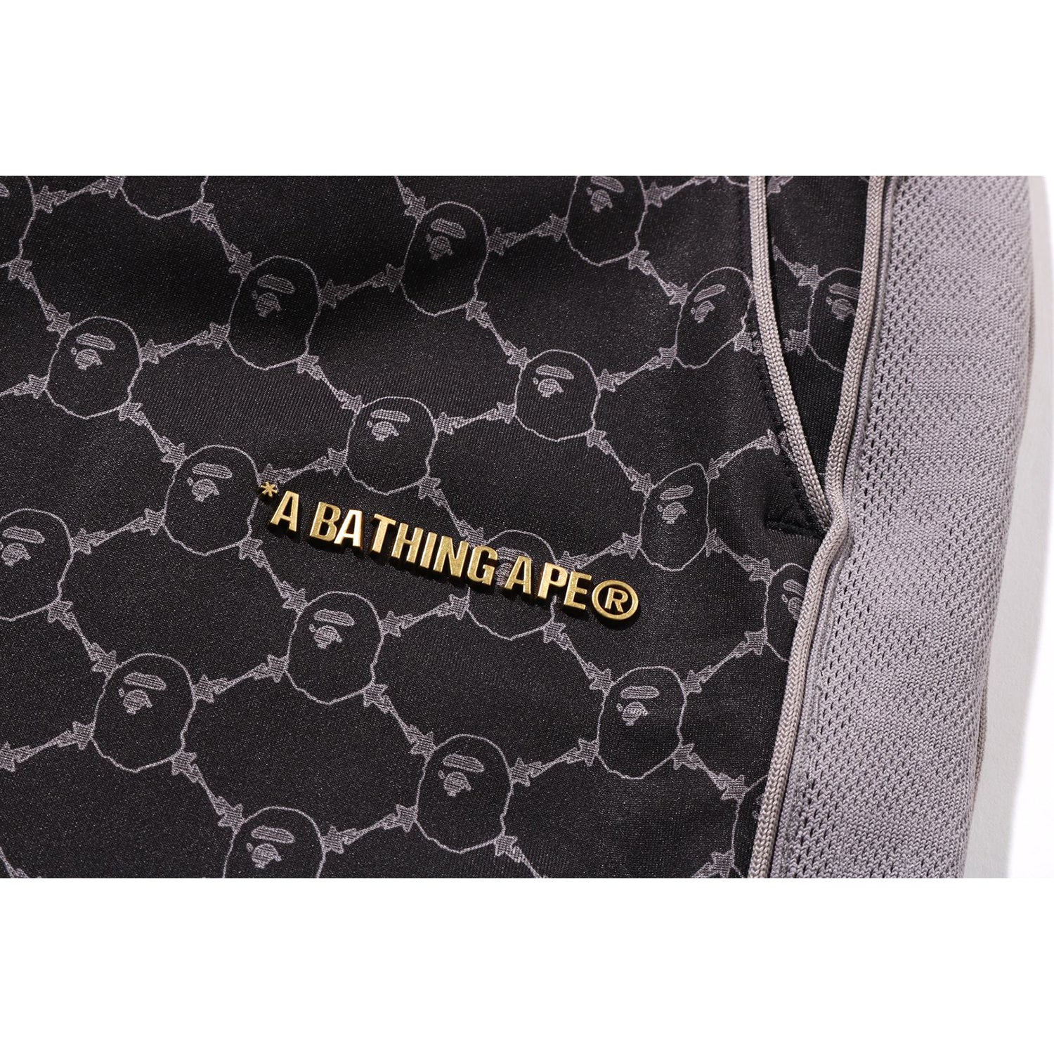 BAPE COLLEGE MONOGRAM RELAXED FIT PANTS MENS