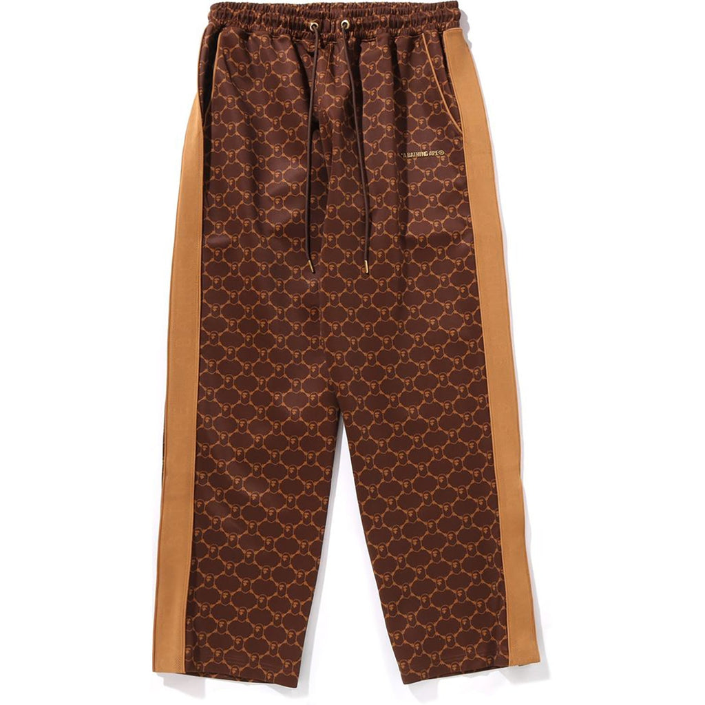 BAPE COLLEGE MONOGRAM RELAXED FIT PANTS MENS