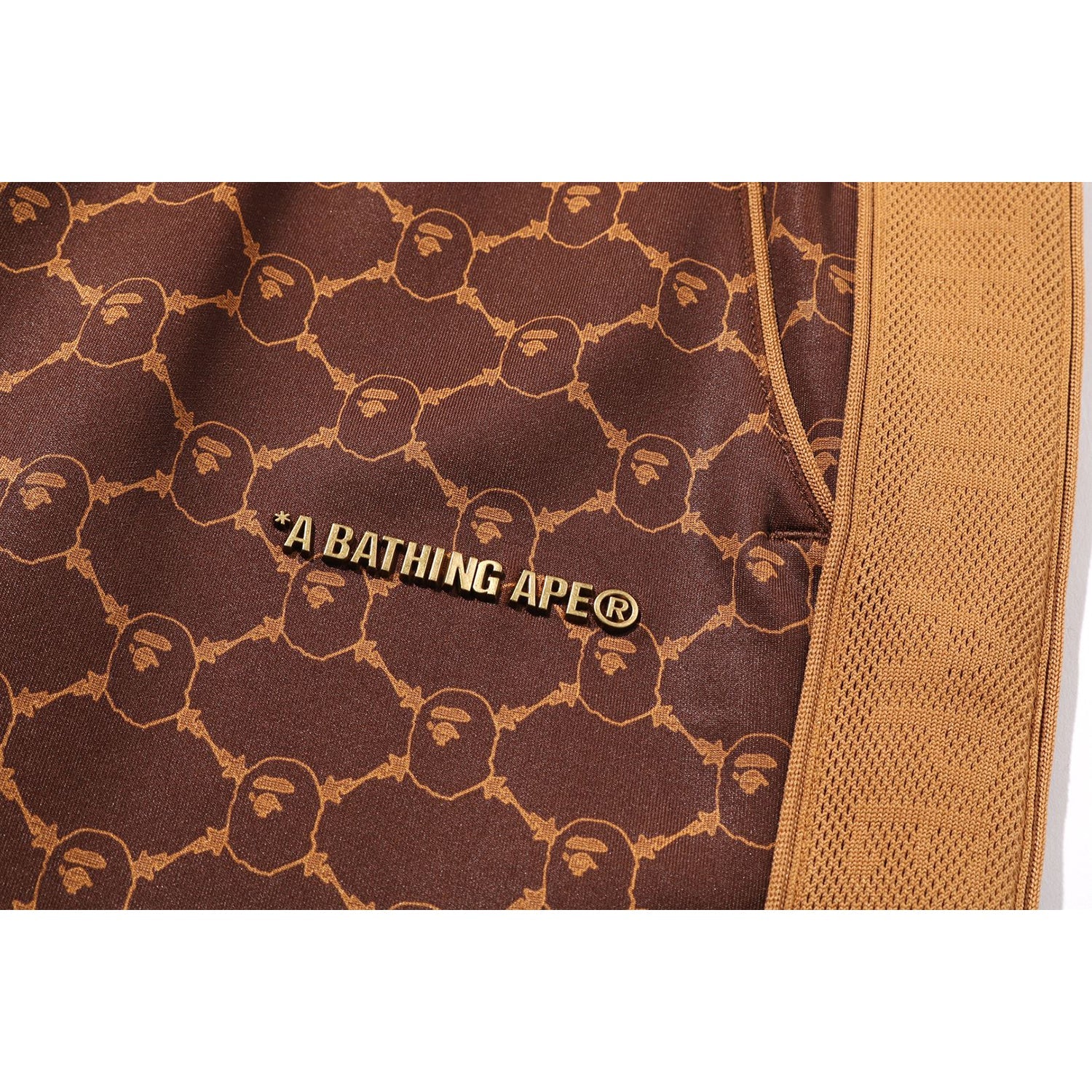 BAPE COLLEGE MONOGRAM RELAXED FIT PANTS MENS