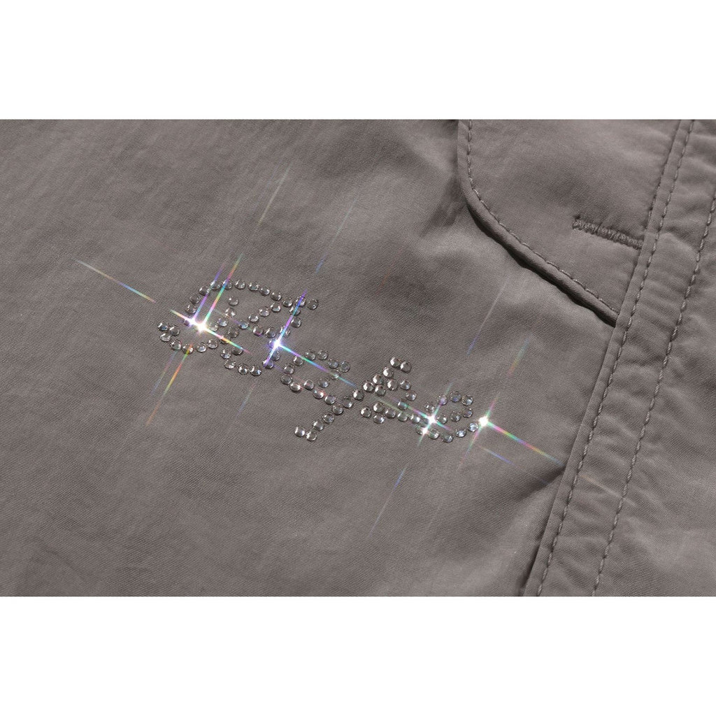 BAPE CRYSTAL STONE LOGO ARMY PANTS LADIES
