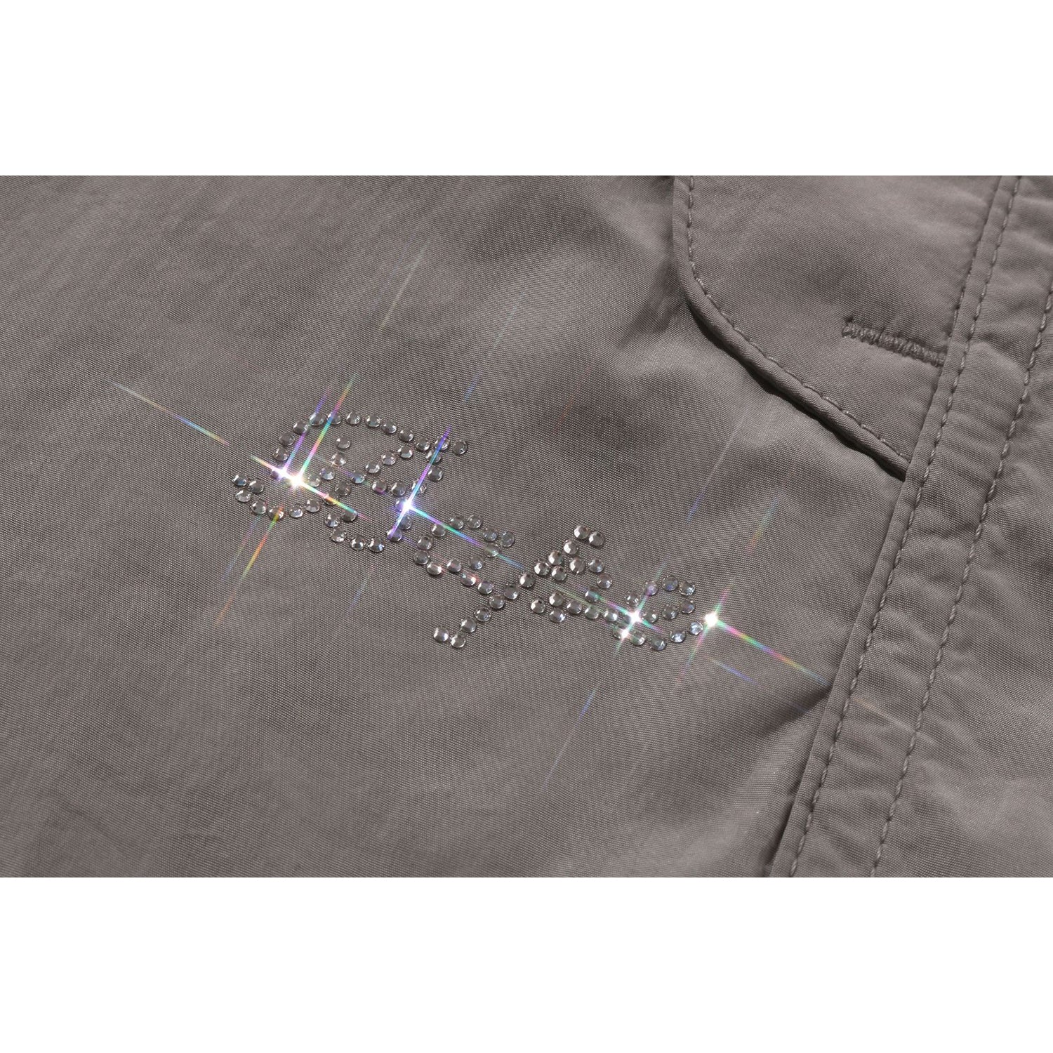 BAPE CRYSTAL STONE LOGO ARMY PANTS LADIES