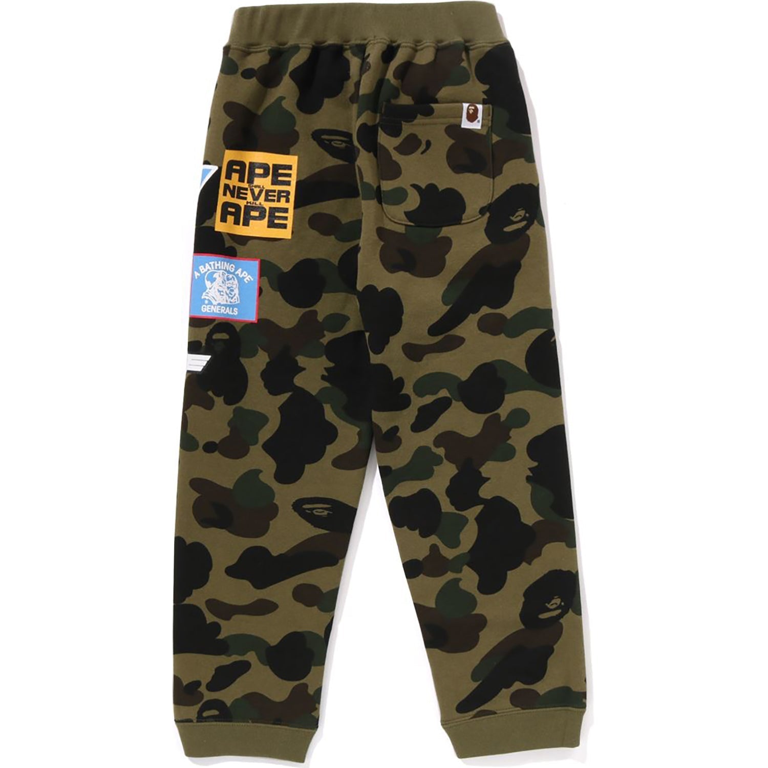 BAPE 1ST CAMO PATCH PRINT SWEAT PANTS KIDS