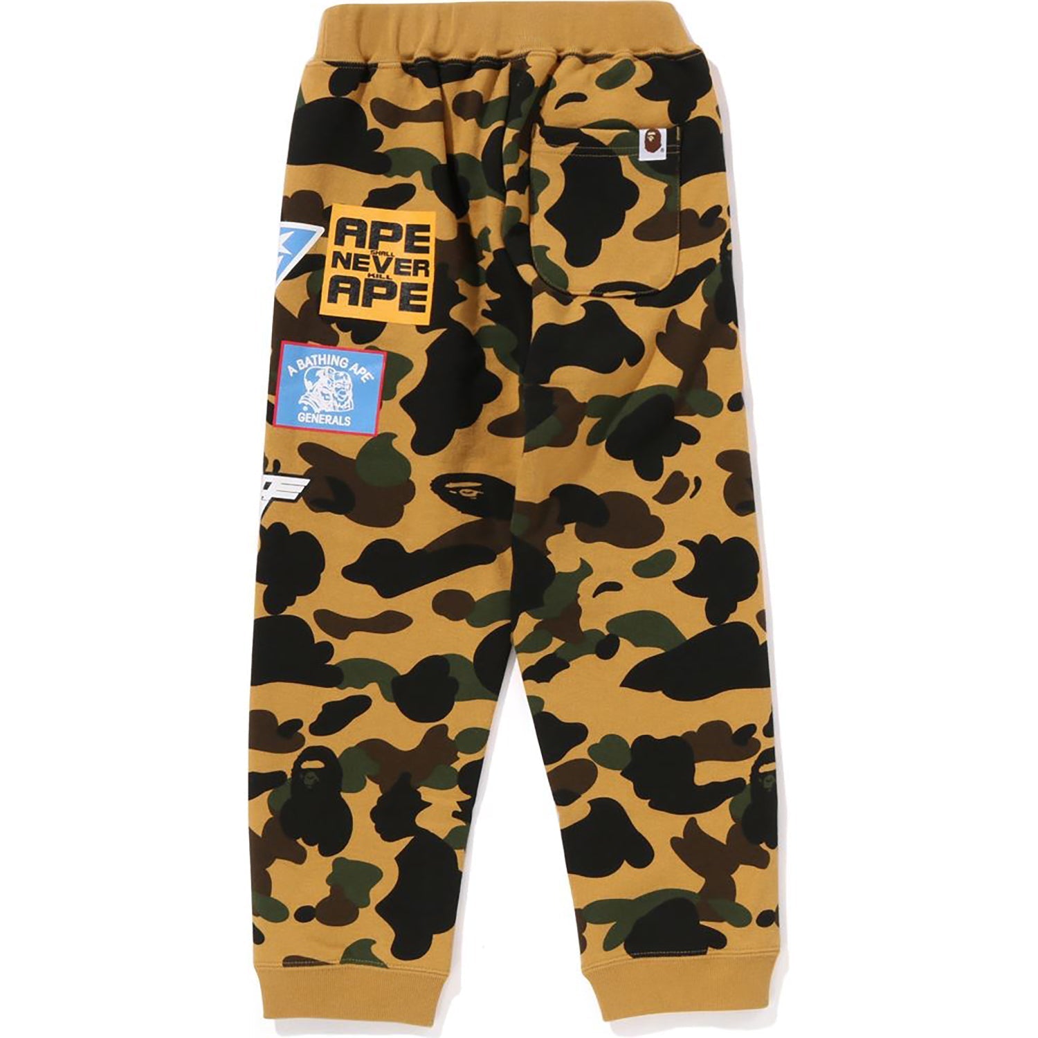 BAPE 1ST CAMO PATCH PRINT SWEAT PANTS KIDS