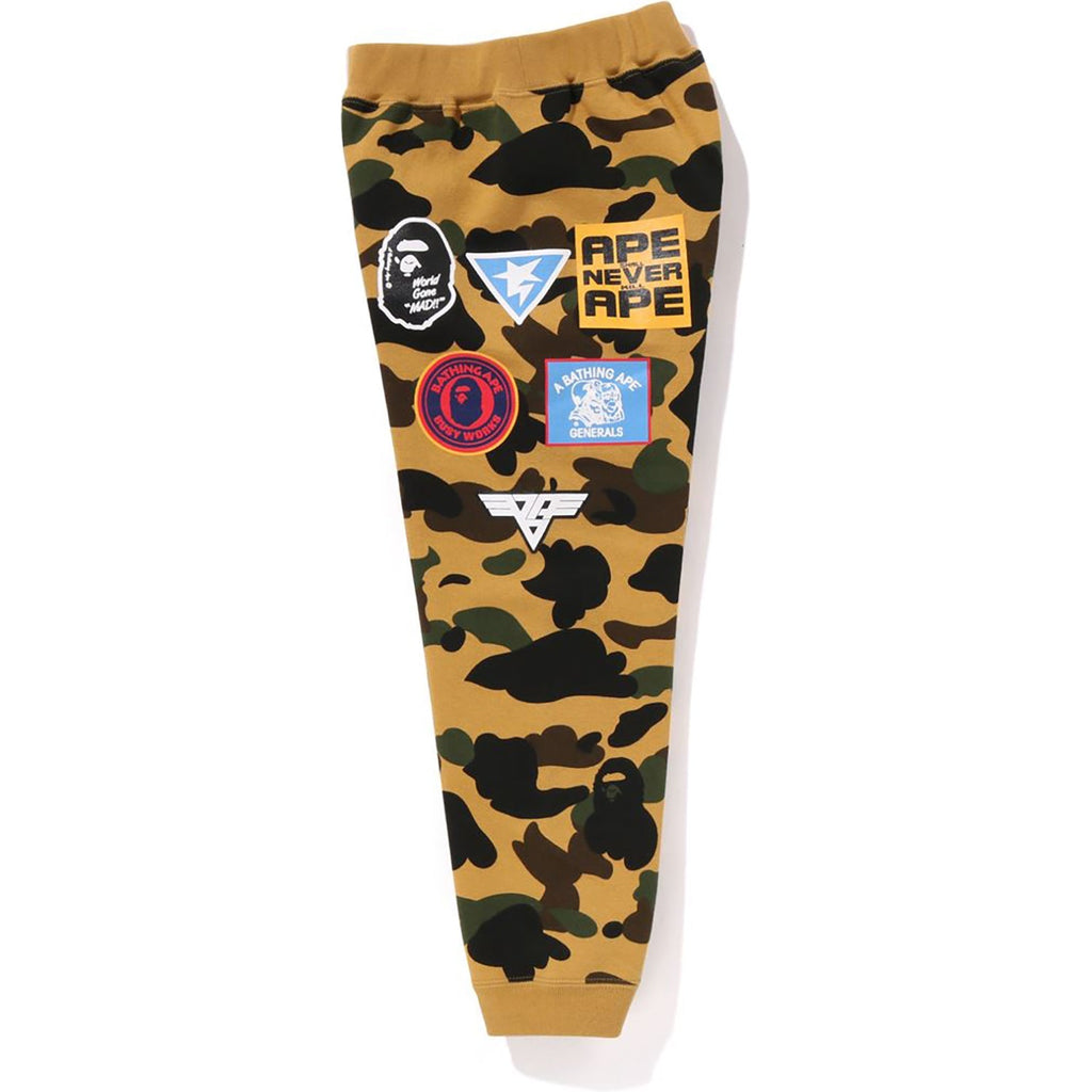 BAPE 1ST CAMO PATCH PRINT SWEAT PANTS KIDS
