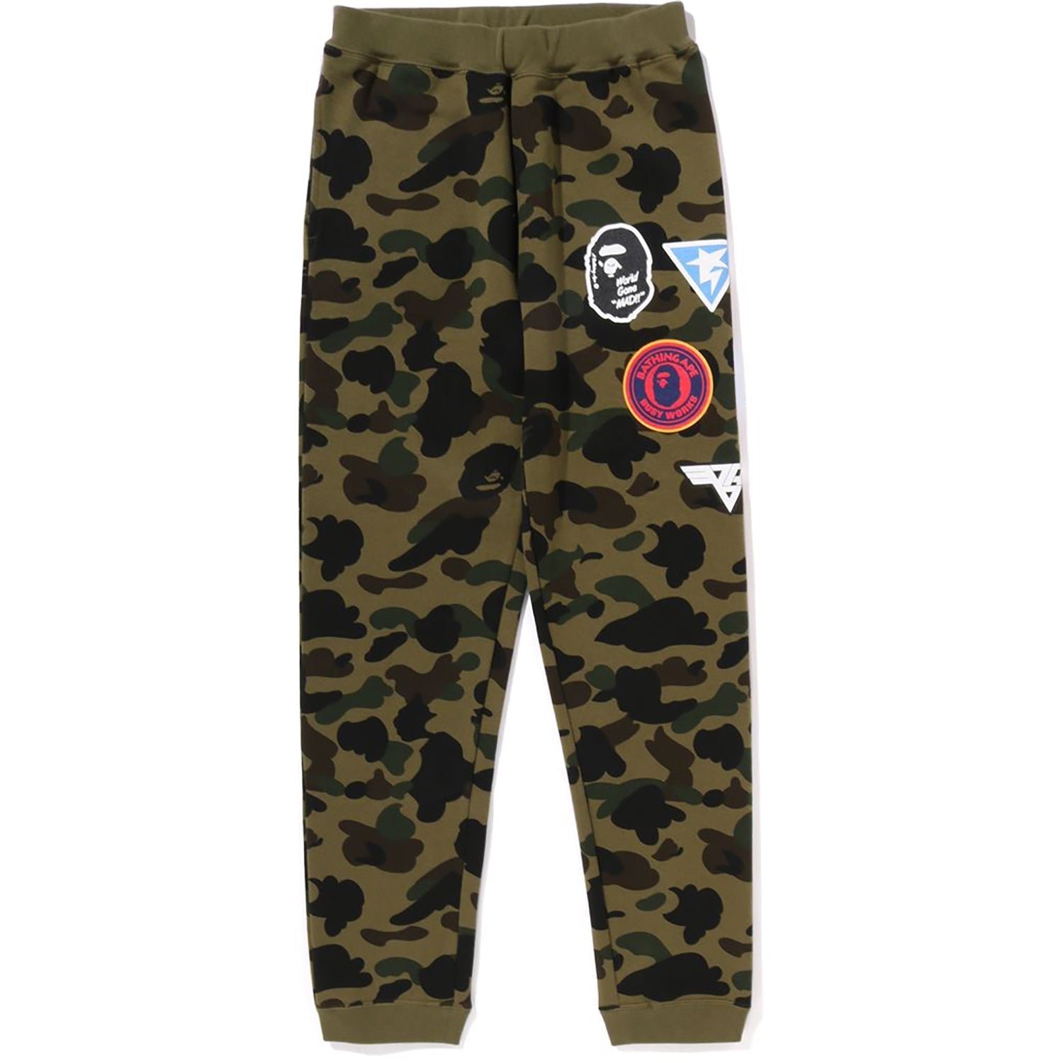 BAPE 1ST CAMO PATCH PRINT SWEAT PANTS JR KIDS
