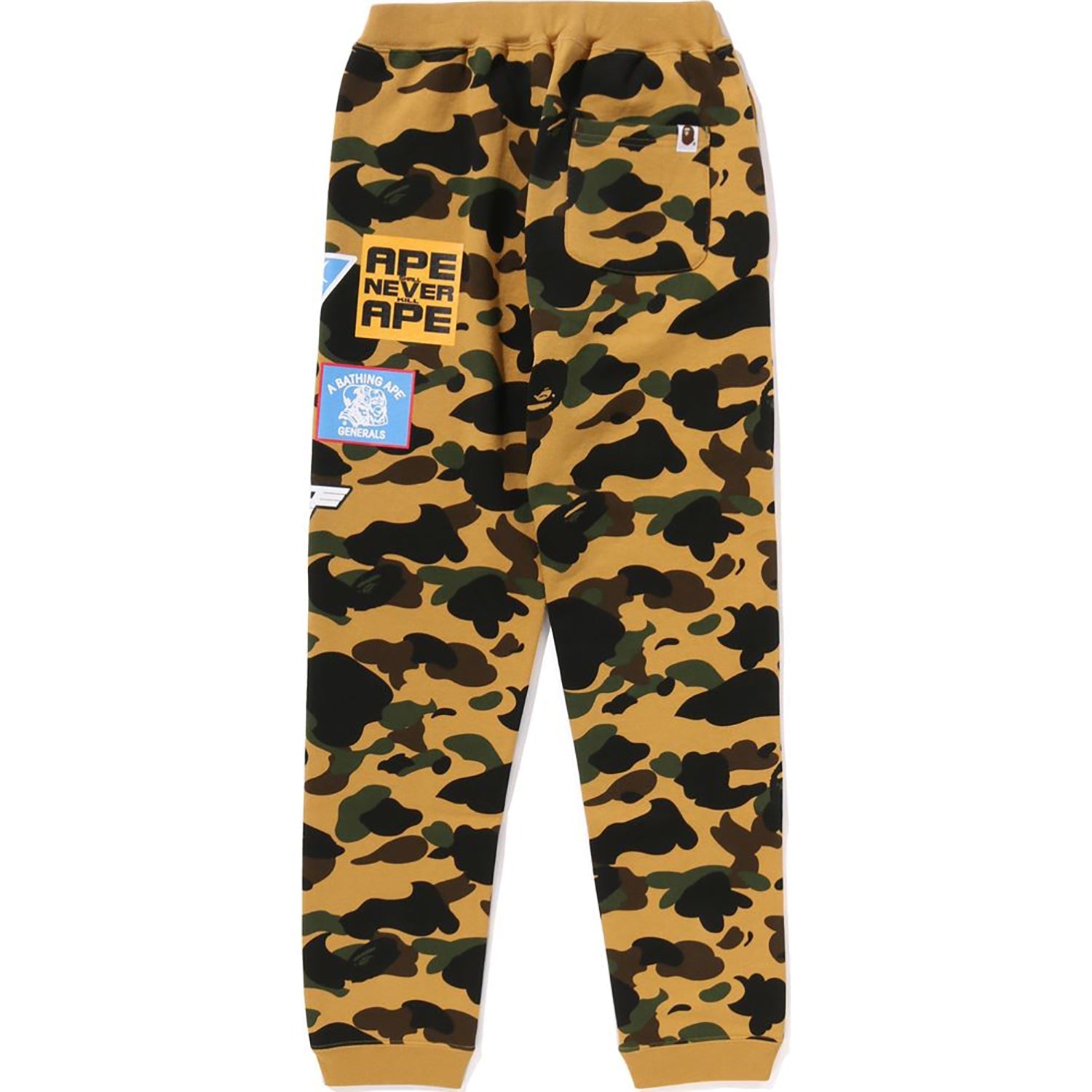 BAPE 1ST CAMO PATCH PRINT SWEAT PANTS JR KIDS