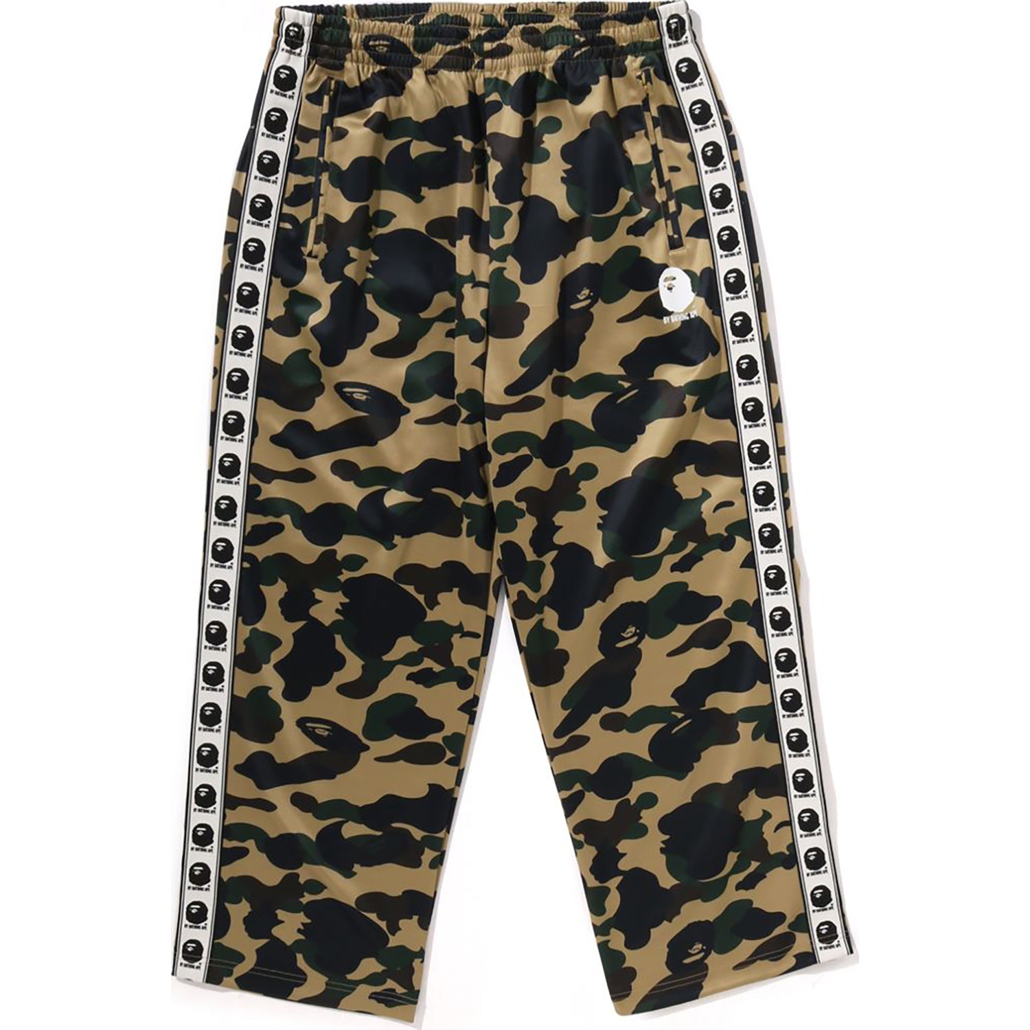 BAPE 1ST CAMO LOOSE FIT TRACK PANTS MENS