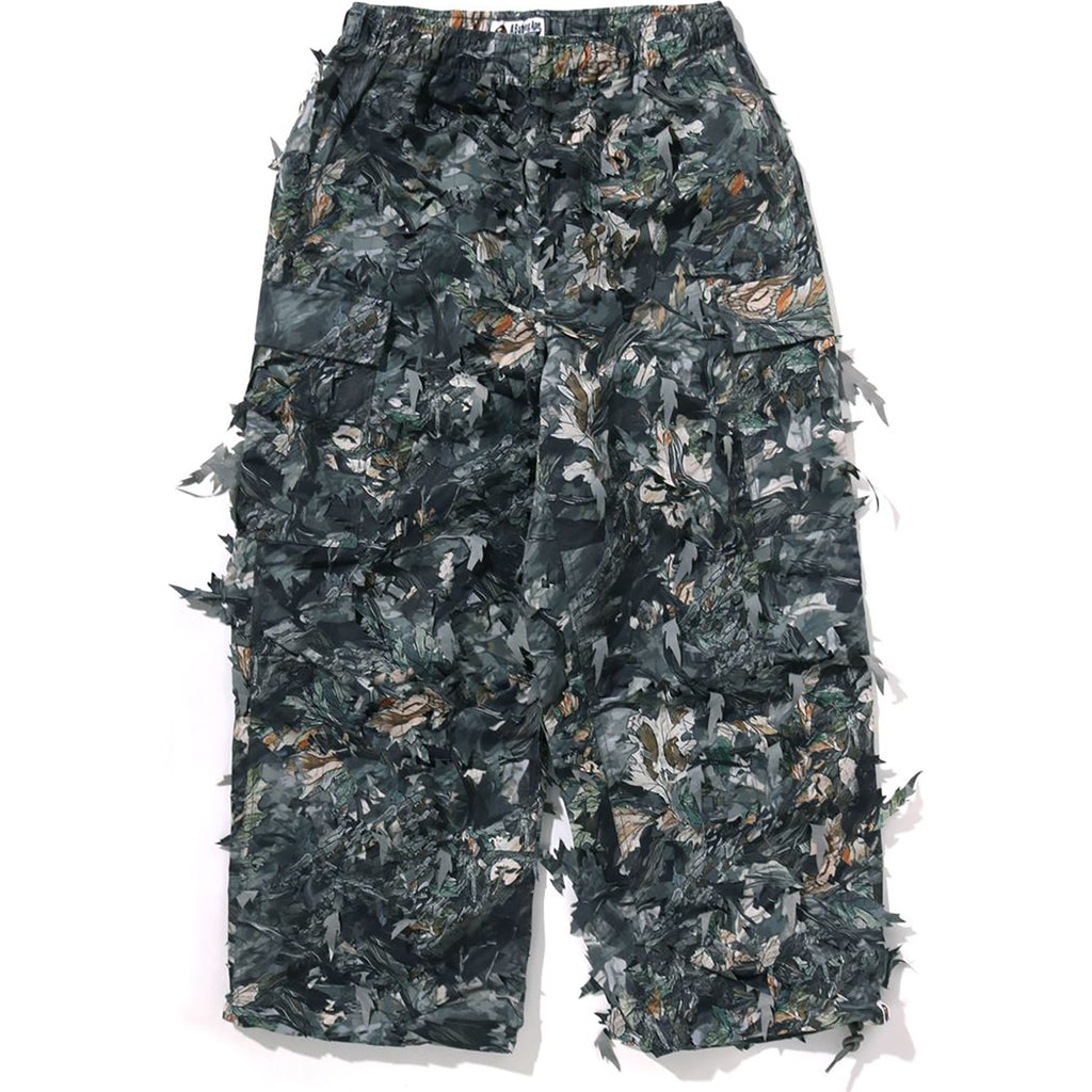 BAPE TREE EDGE CAMO LASER CUT RELAXED FIT MILITARY PANTS MENS